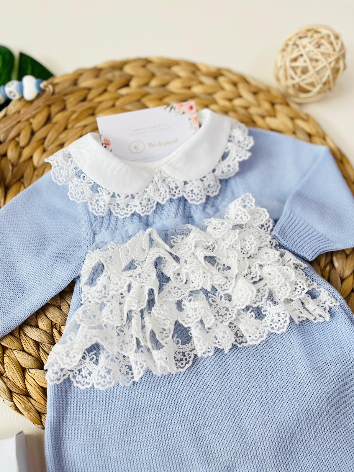 TUTINA CON BABBUCCE 100% lana merino extrafine SUGAR - Noi da piccoli