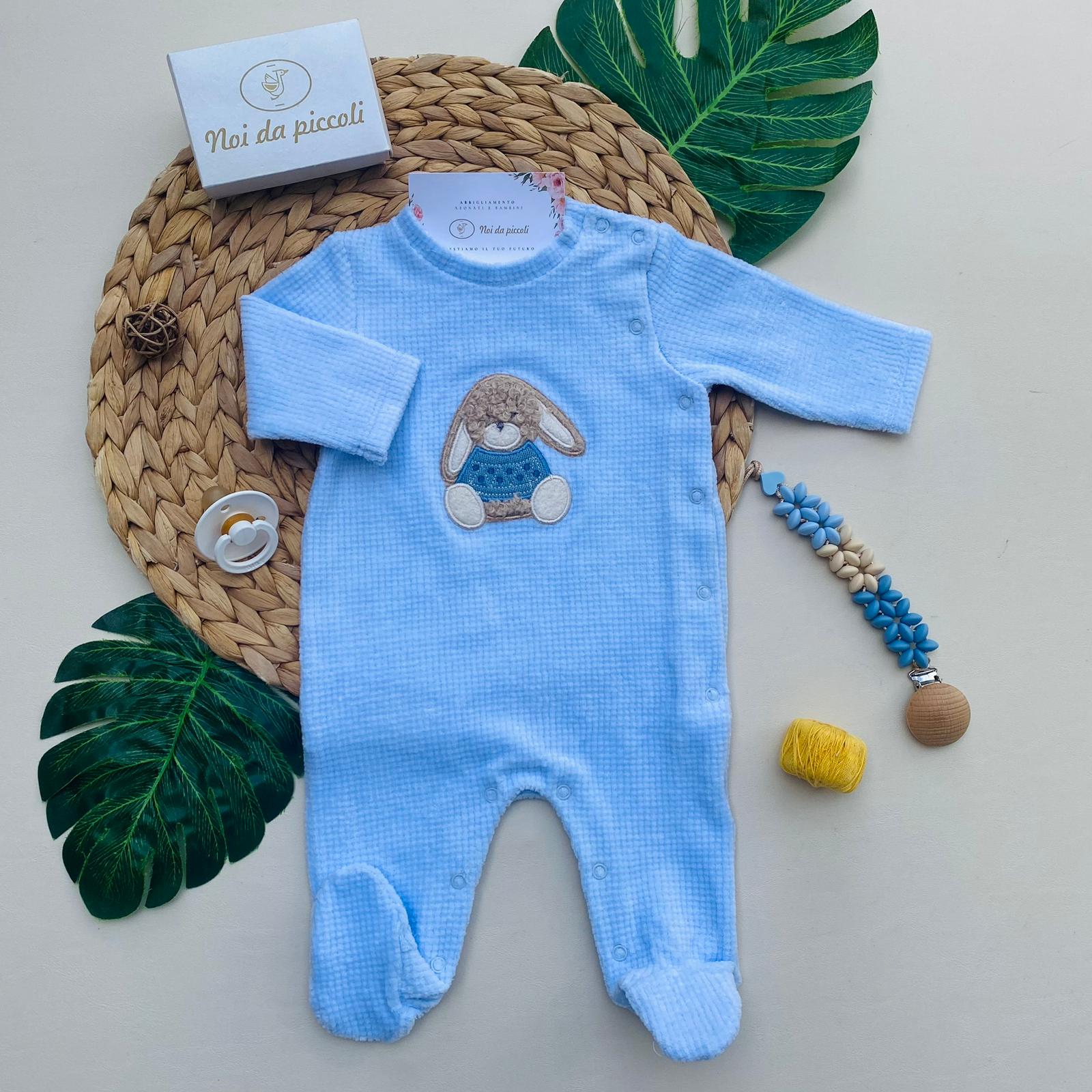 TUTINA CON CAGNOLINO CENTRALE CINIGLIA NUBE - CIELO - Noi da piccoli