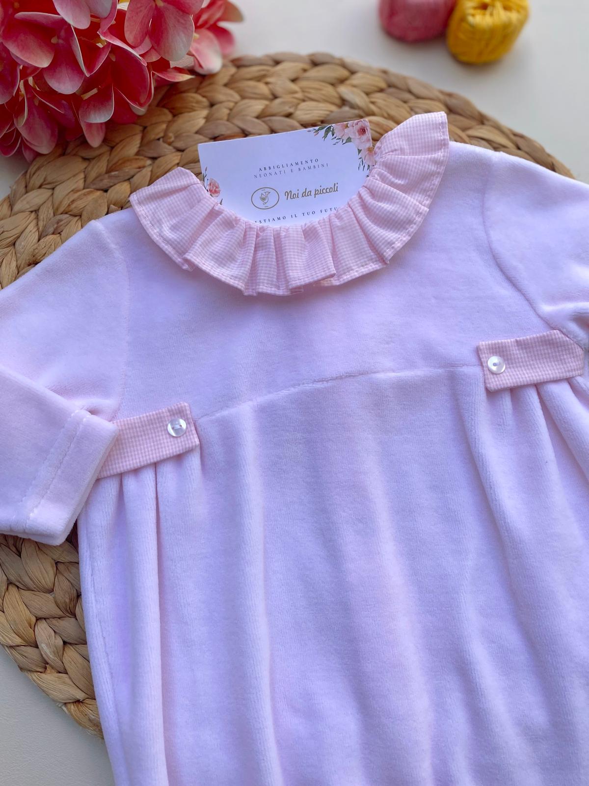 TUTINA CON COLLETTO ROSA CINIGLIA ROSA - Noi da piccoli
