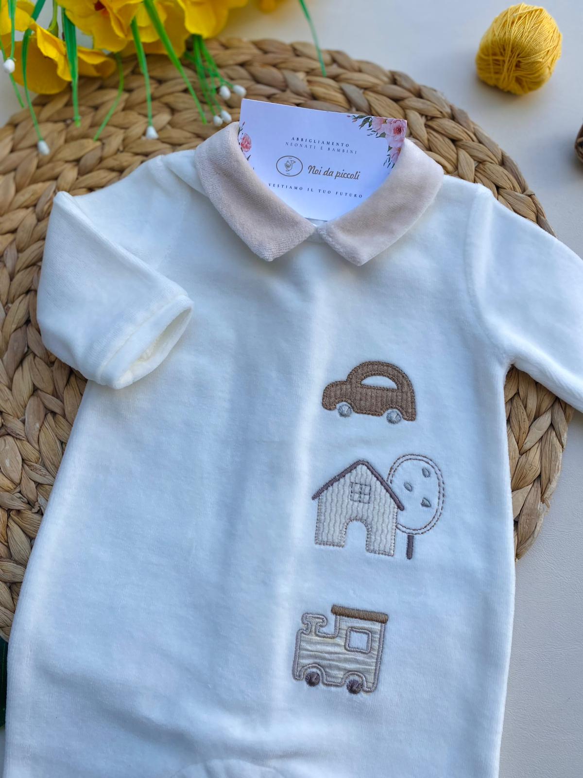 TUTINA CON MACCHININE CINIGLIA CRUDO - Noi da piccoli