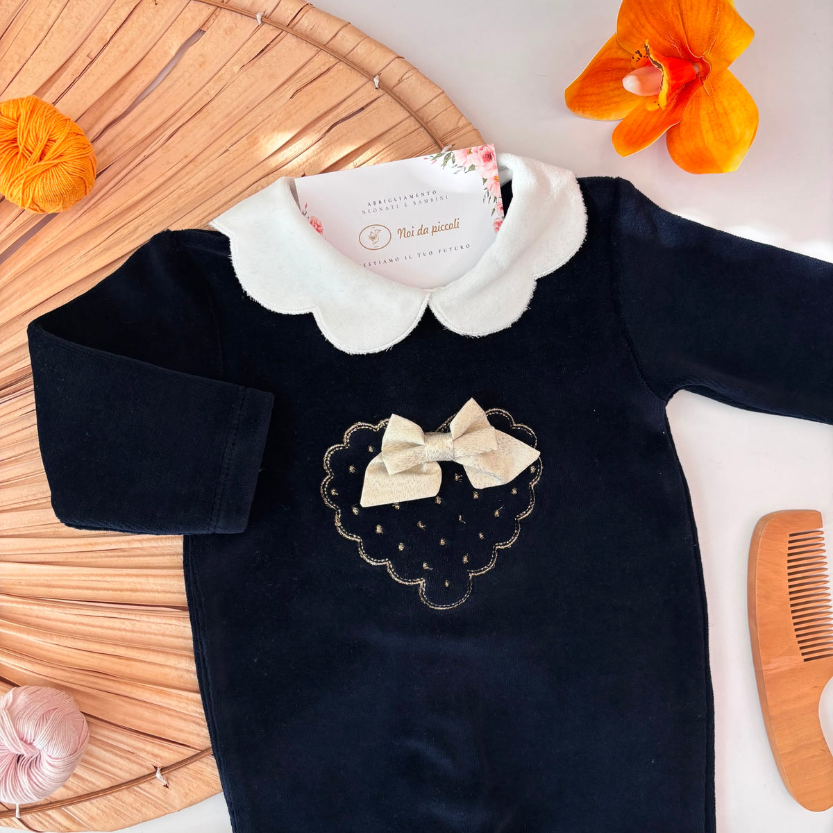 TUTINA Con nuvoletta dorata BLU - Noi da piccoli