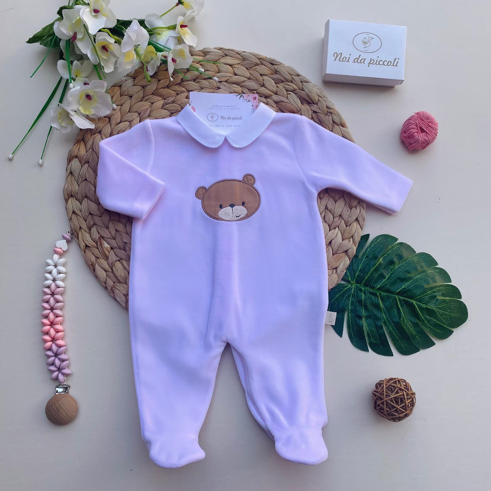 TUTINA CON ORSETTO CINIGLIA ROSA - Noi da piccoli