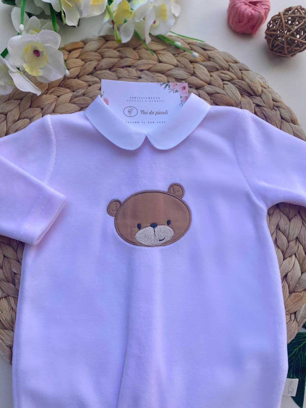 TUTINA CON ORSETTO CINIGLIA ROSA - Noi da piccoli