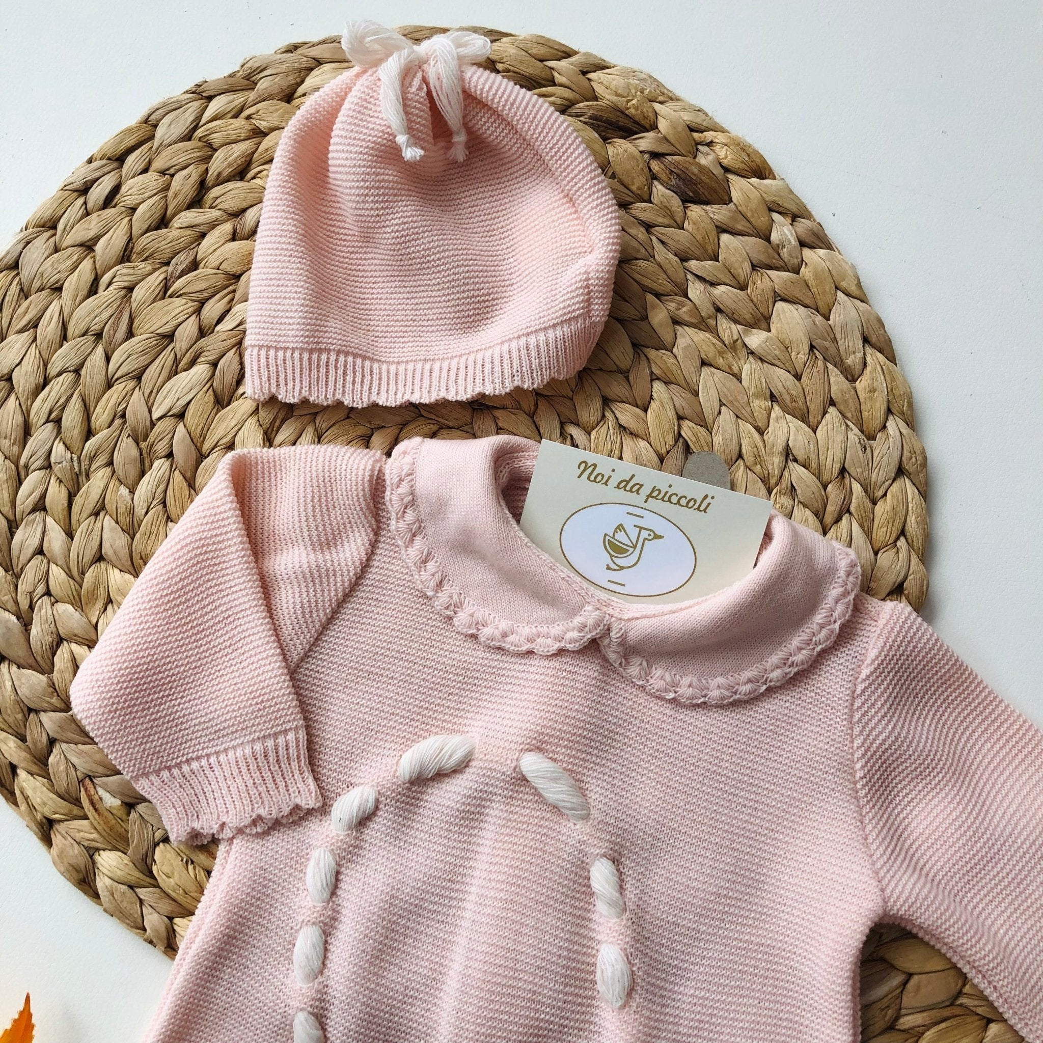 TUTINA CON SET PARURE ROSY MISTO LANA - Noi da piccoli