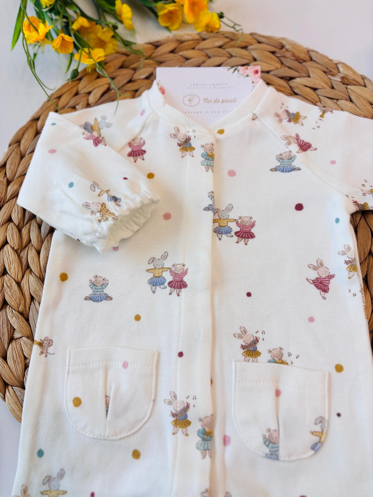 TUTINA COTONE CALDO BIANCO - Noi da piccoli