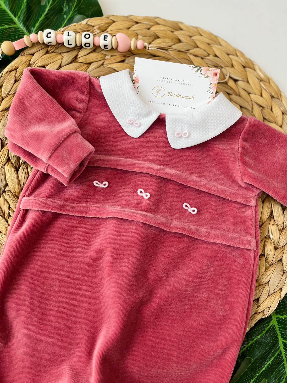 TUTINA FIOCCHETTINI CINIGLIA CIPOLLA ROSA - Noi da piccoli