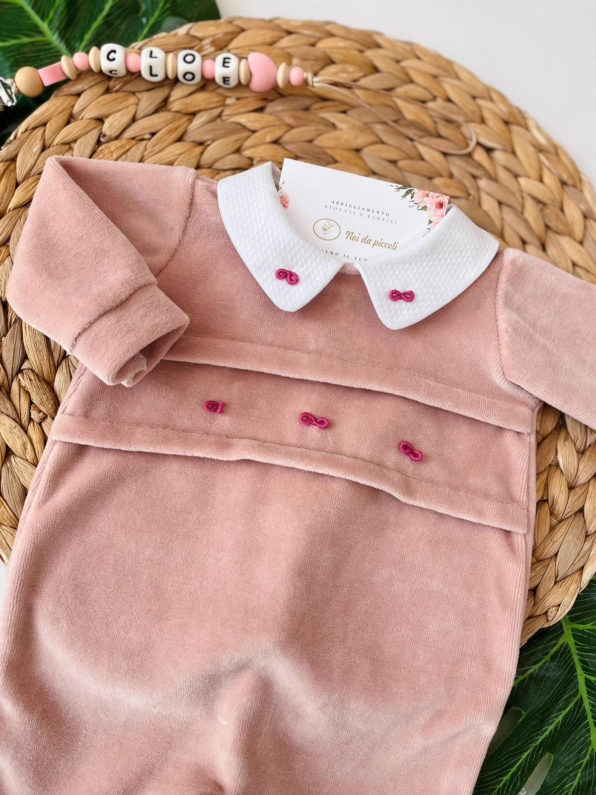 TUTINA FIOCCHETTINI CINIGLIA CIPRIA PRUGNA - Noi da piccoli