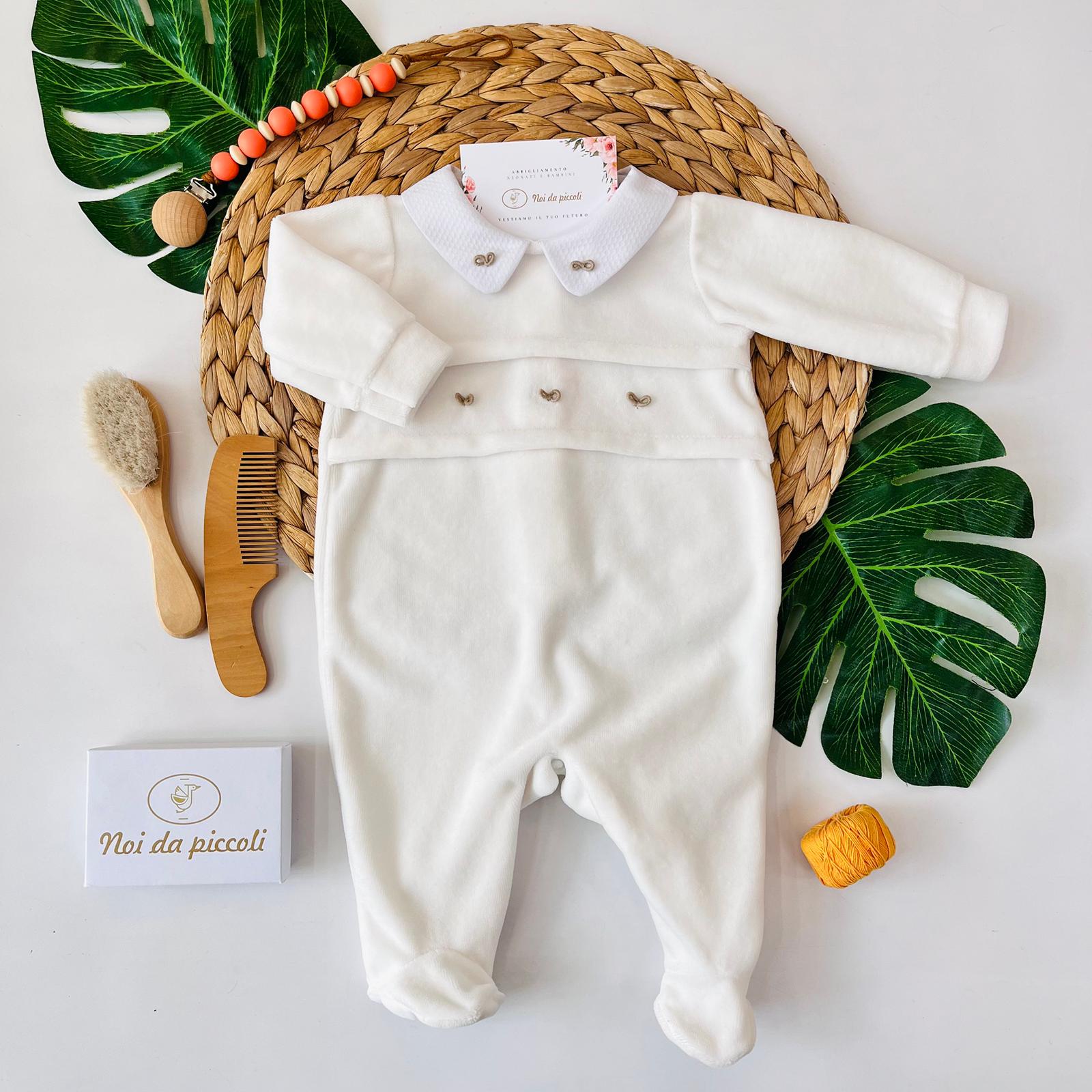 TUTINA FIOCCHETTINI CINIGLIA PANNA TORTORA - Noi da piccoli