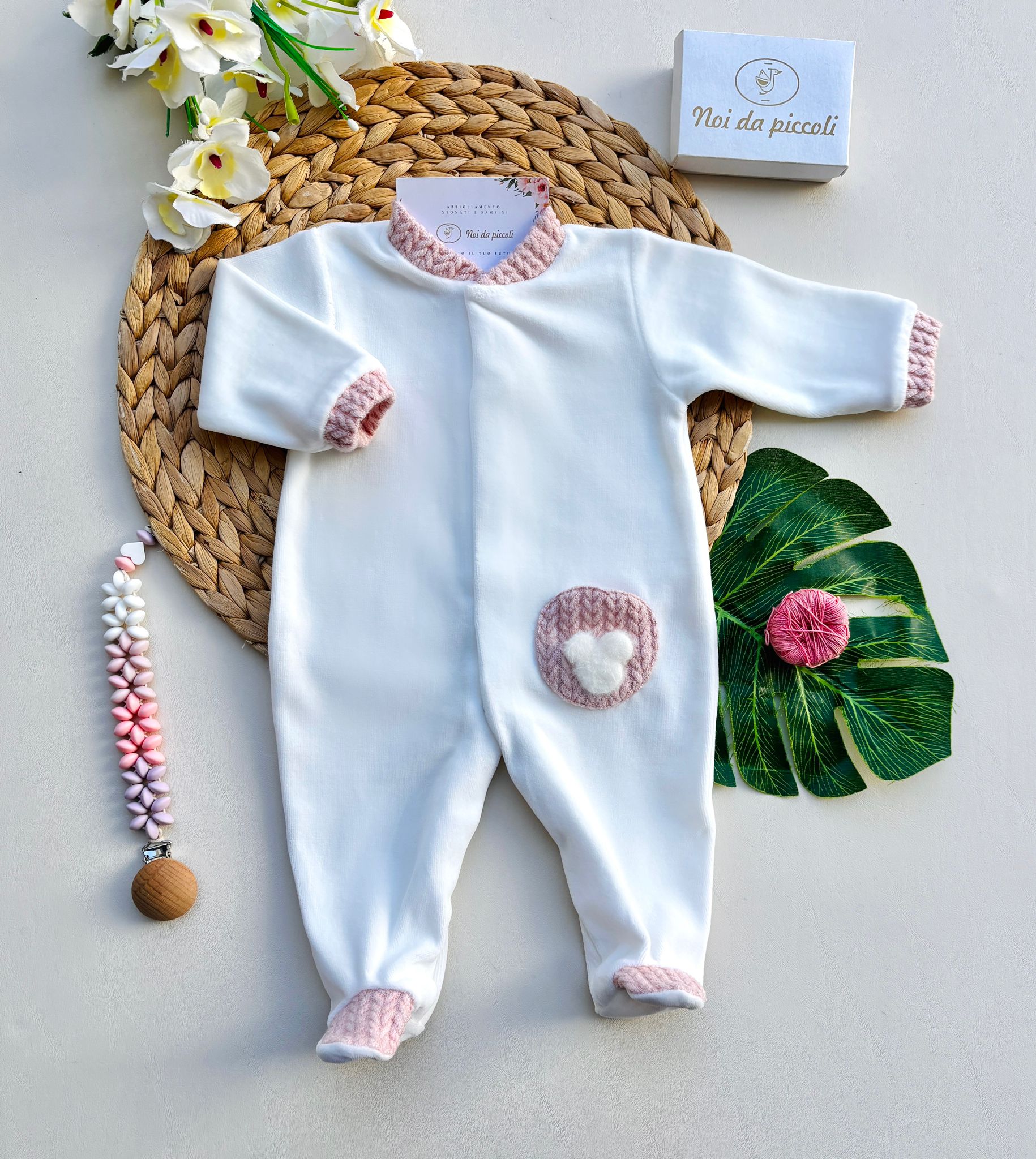 TUTINA IN CINIGLIA ANTIPANICO BIANCO ROSA - Noi da piccoli