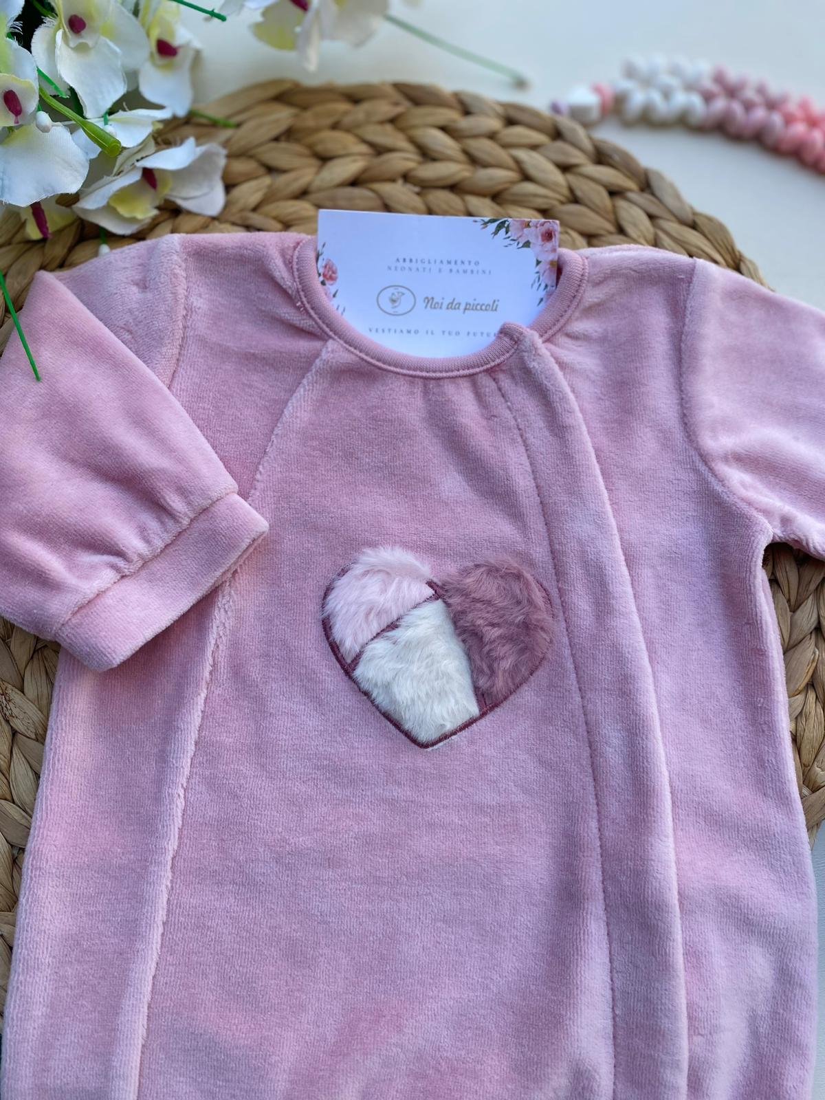 TUTINA IN CINIGLIA ANTIPANICO CON CUORE CINIGLIA ORQUIDEA - Noi da piccoli