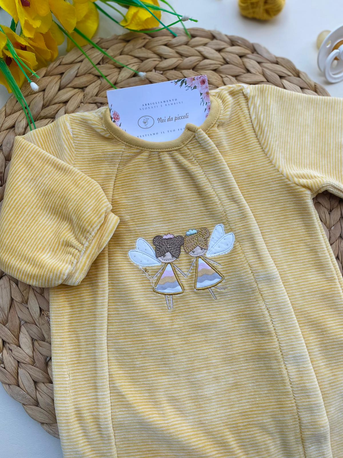 TUTINA IN CINIGLIA ANTIPANICO CON FATINE CINIGLIA GIALLO SENAPE - Noi da piccoli