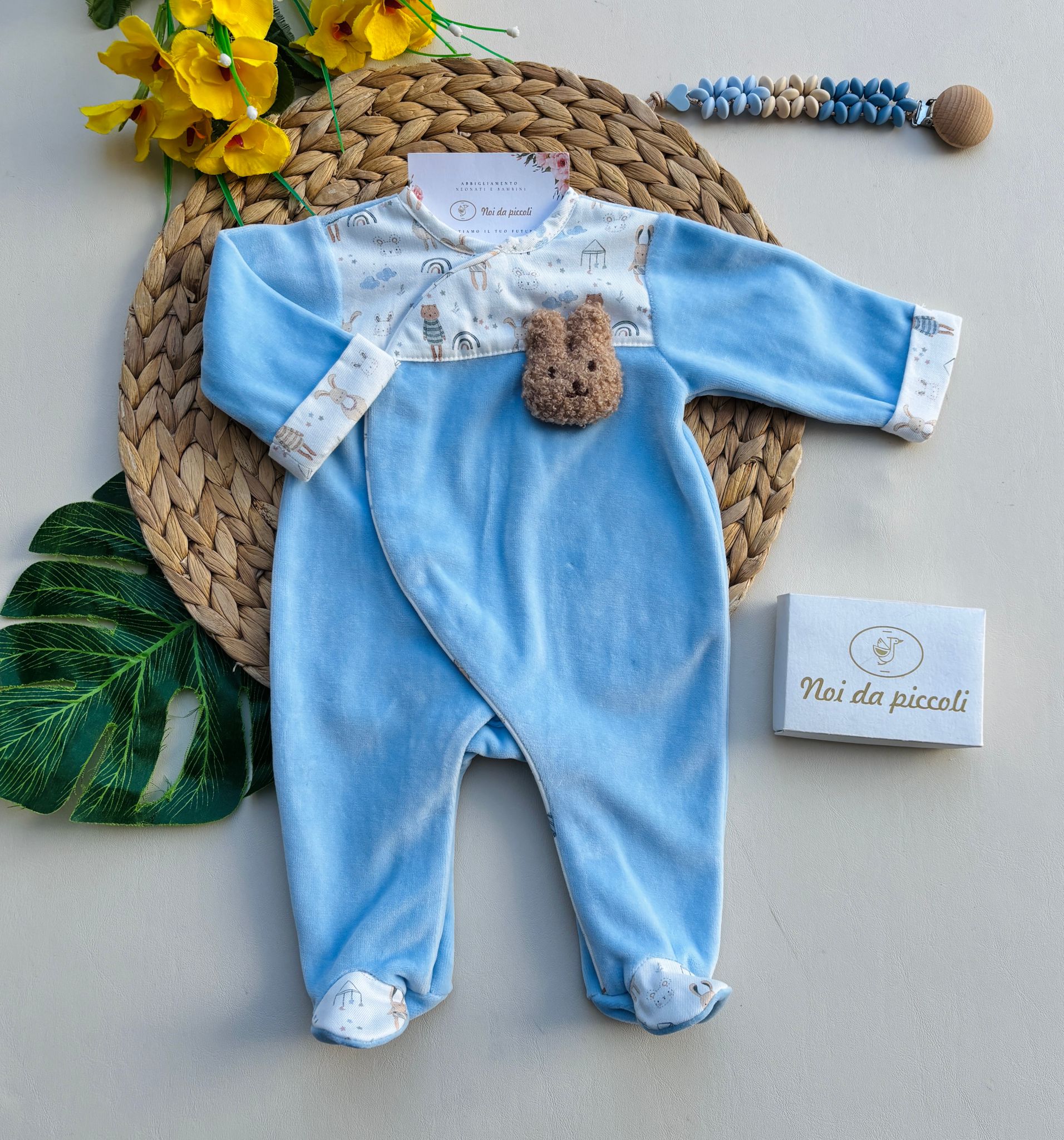 TUTINA IN CINIGLIA ANTIPANICO CON ORSETTO CIELO - Noi da piccoli
