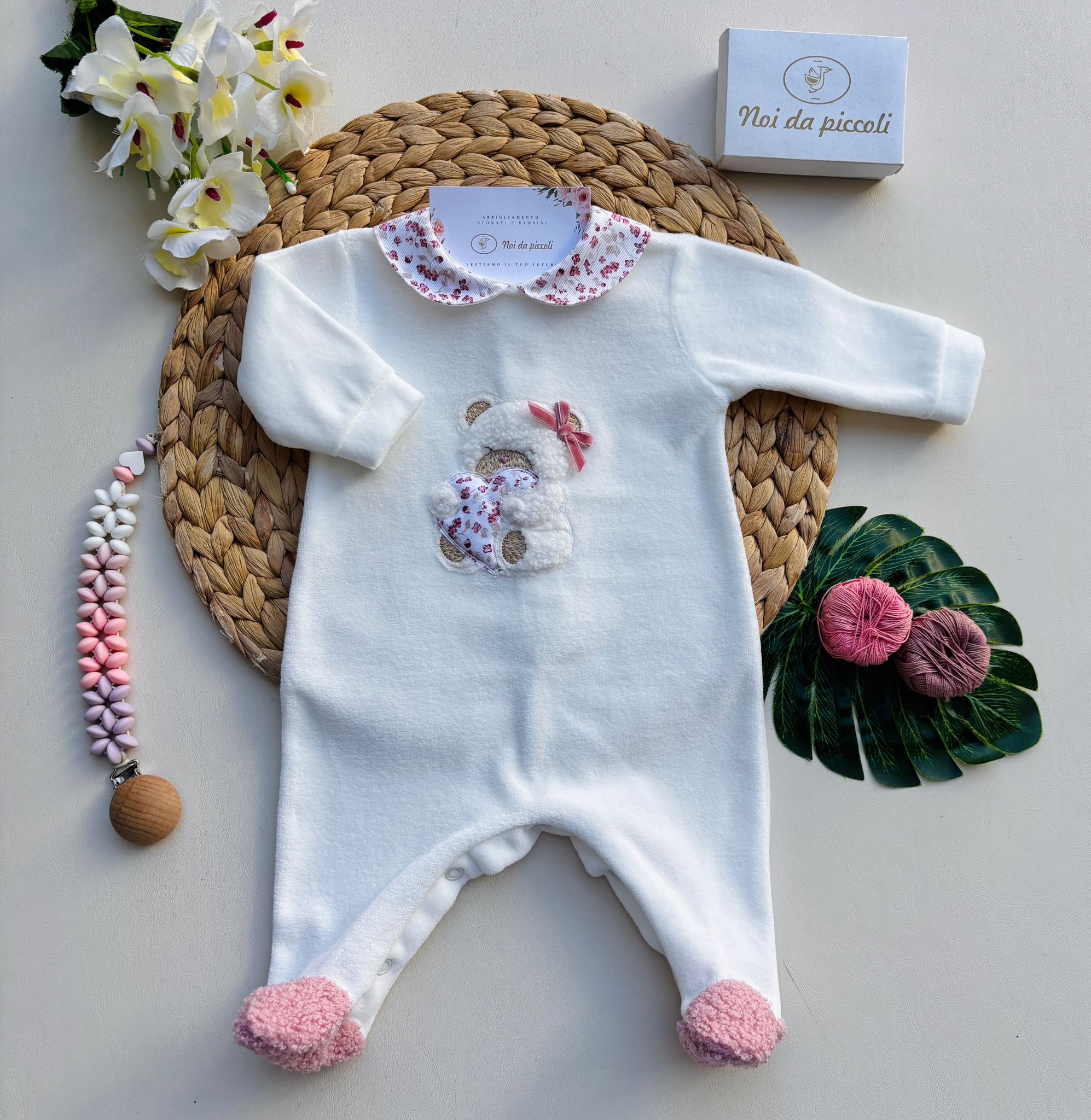 TUTINA IN CINIGLIA CON ORSACCHIOTTO PANNA - Noi da piccoli