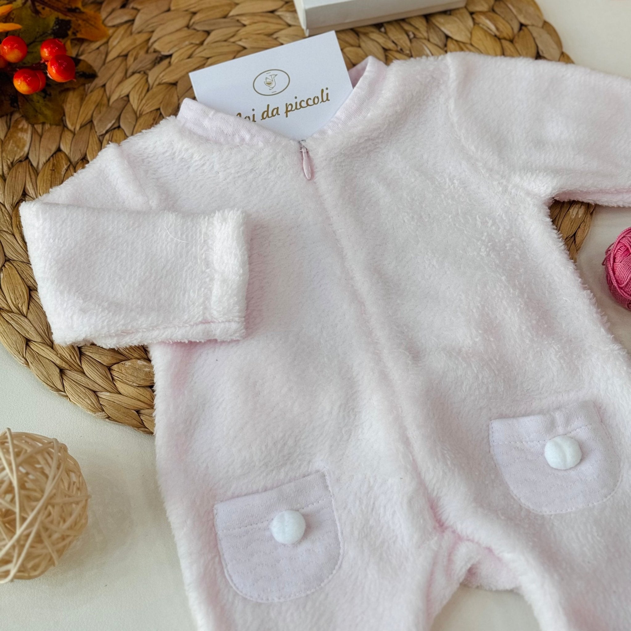 TUTINA IN CINIGLIA DI COTONE ROSA - Noi da piccoli