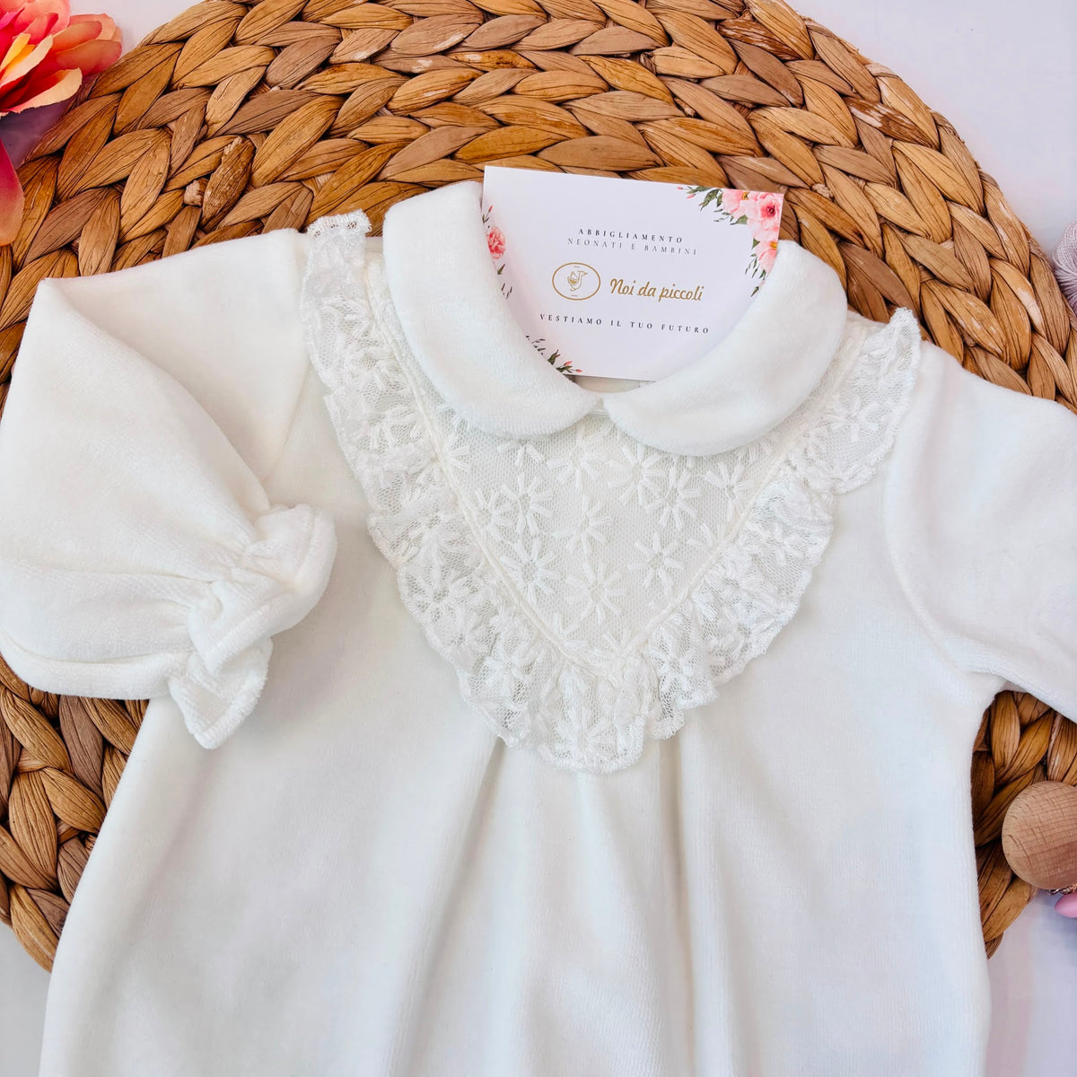 TUTINA IN CINIGLIA DOLCEZZA DI PIZZO PANNA - Noi da piccoli
