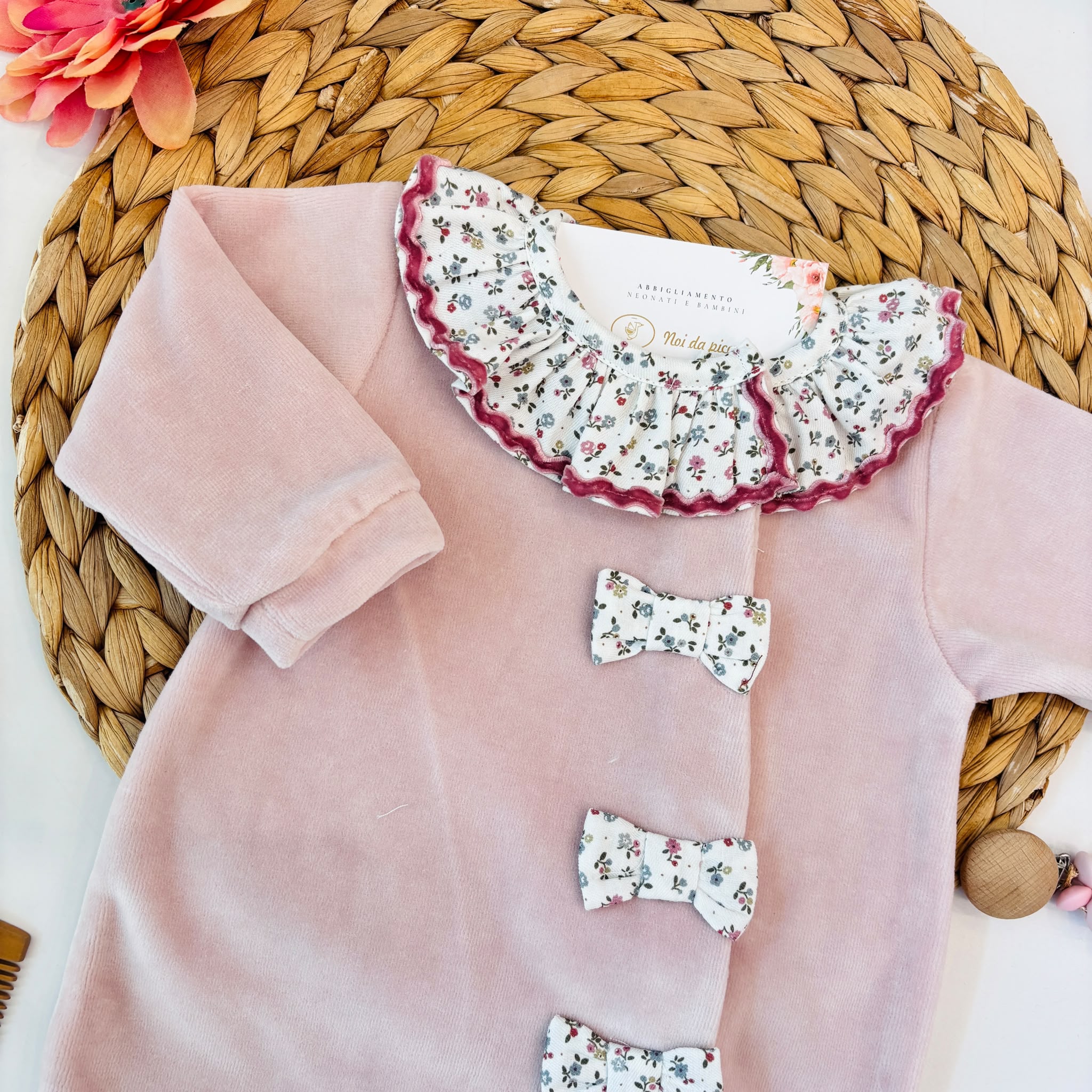 TUTINA IN CINIGLIA FIORE D' INCANTO ROSA - Noi da piccoli