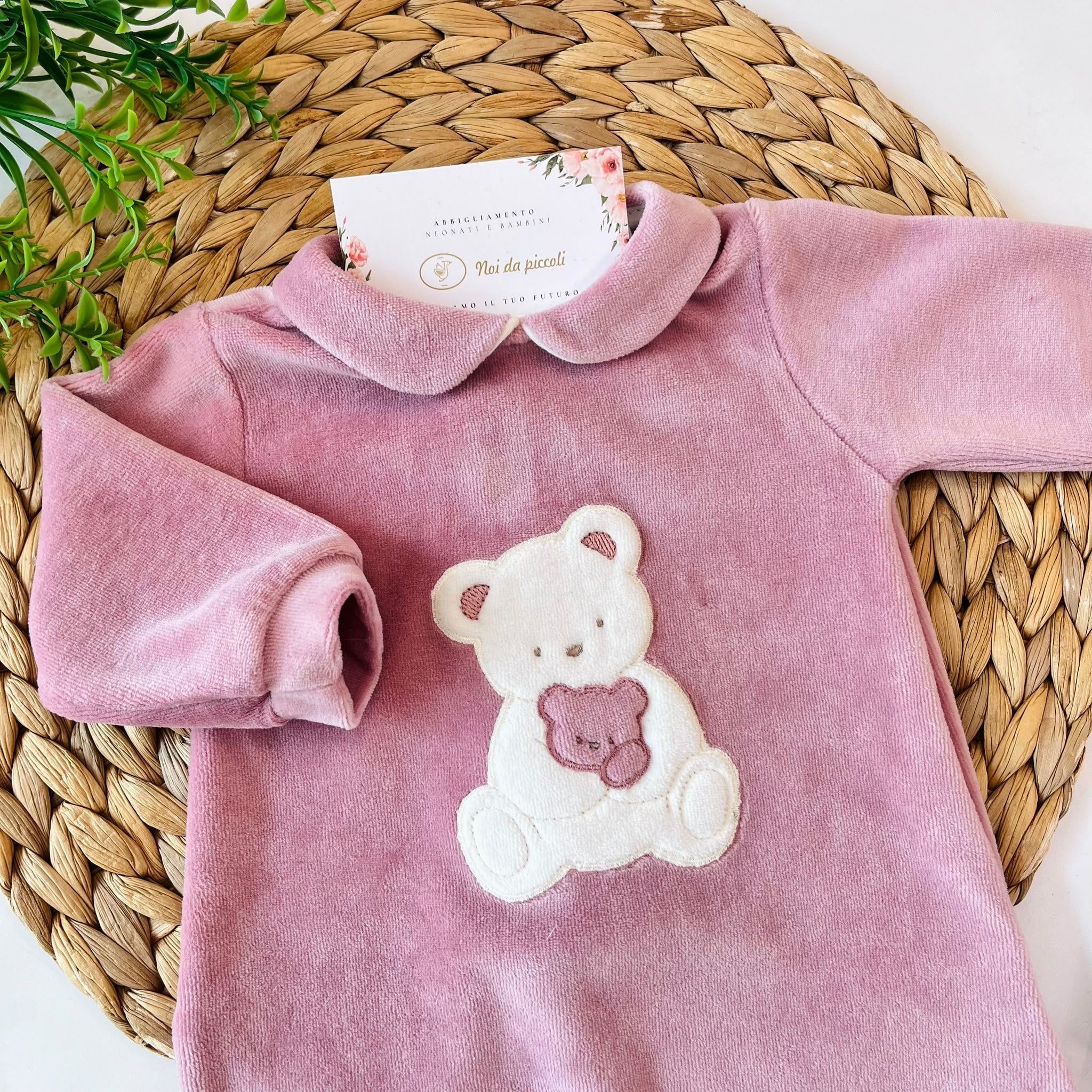 TUTINA IN CINIGLIA MALVA TENERO ORSACCHIOTTO - Noi da piccoli