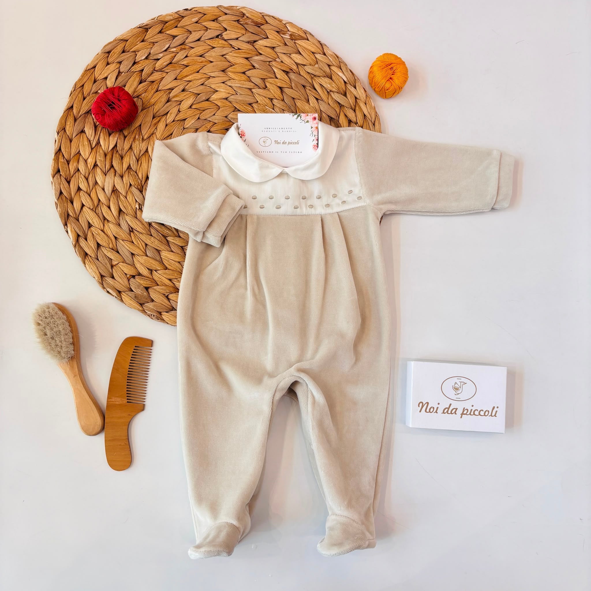 TUTINA IN CINIGLIA PATTEN POIS BEIGE - Noi da piccoli