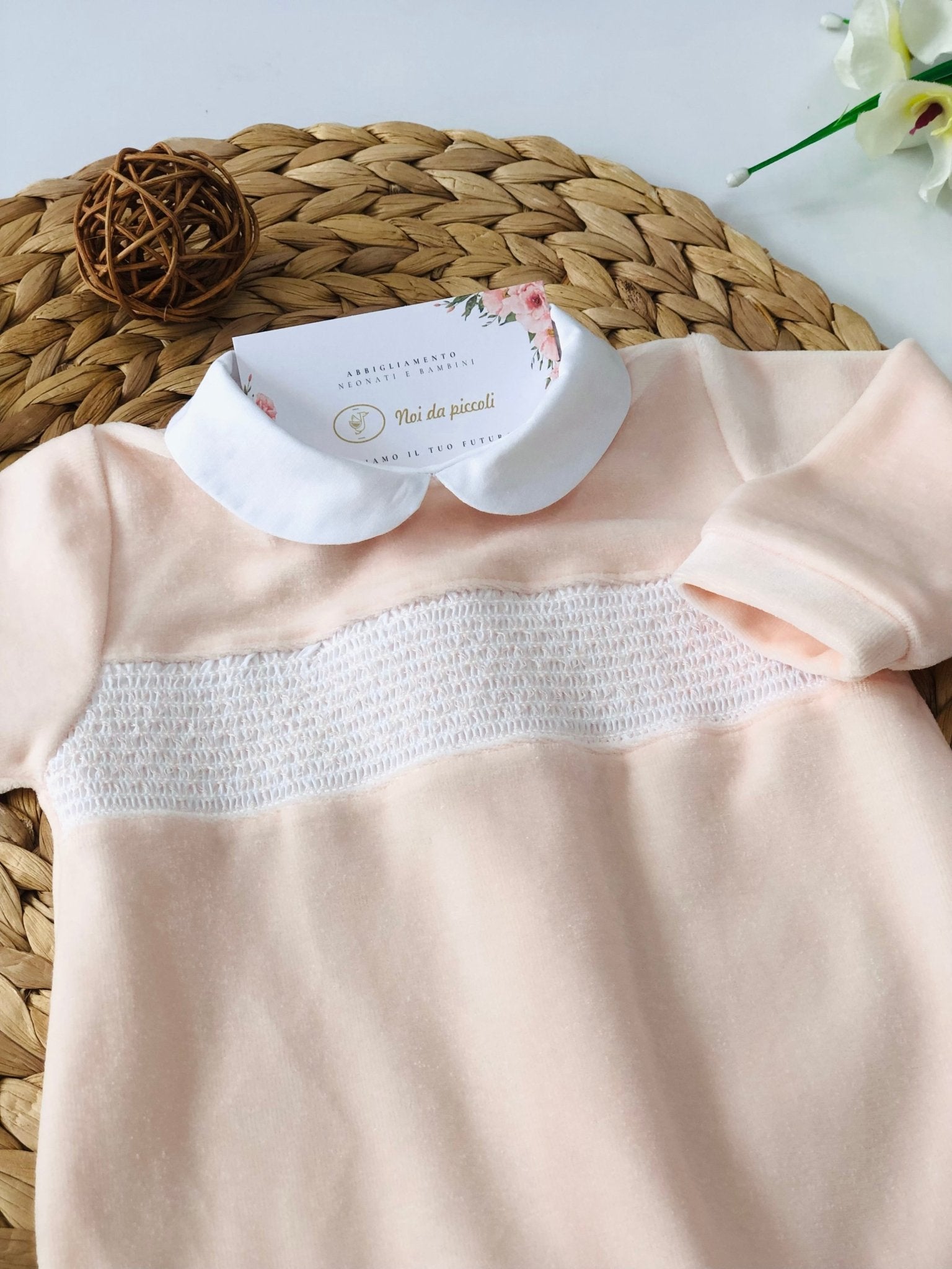 TUTINA IN CINIGLIA PEACH PUNTO SMOK - Noi da piccoli