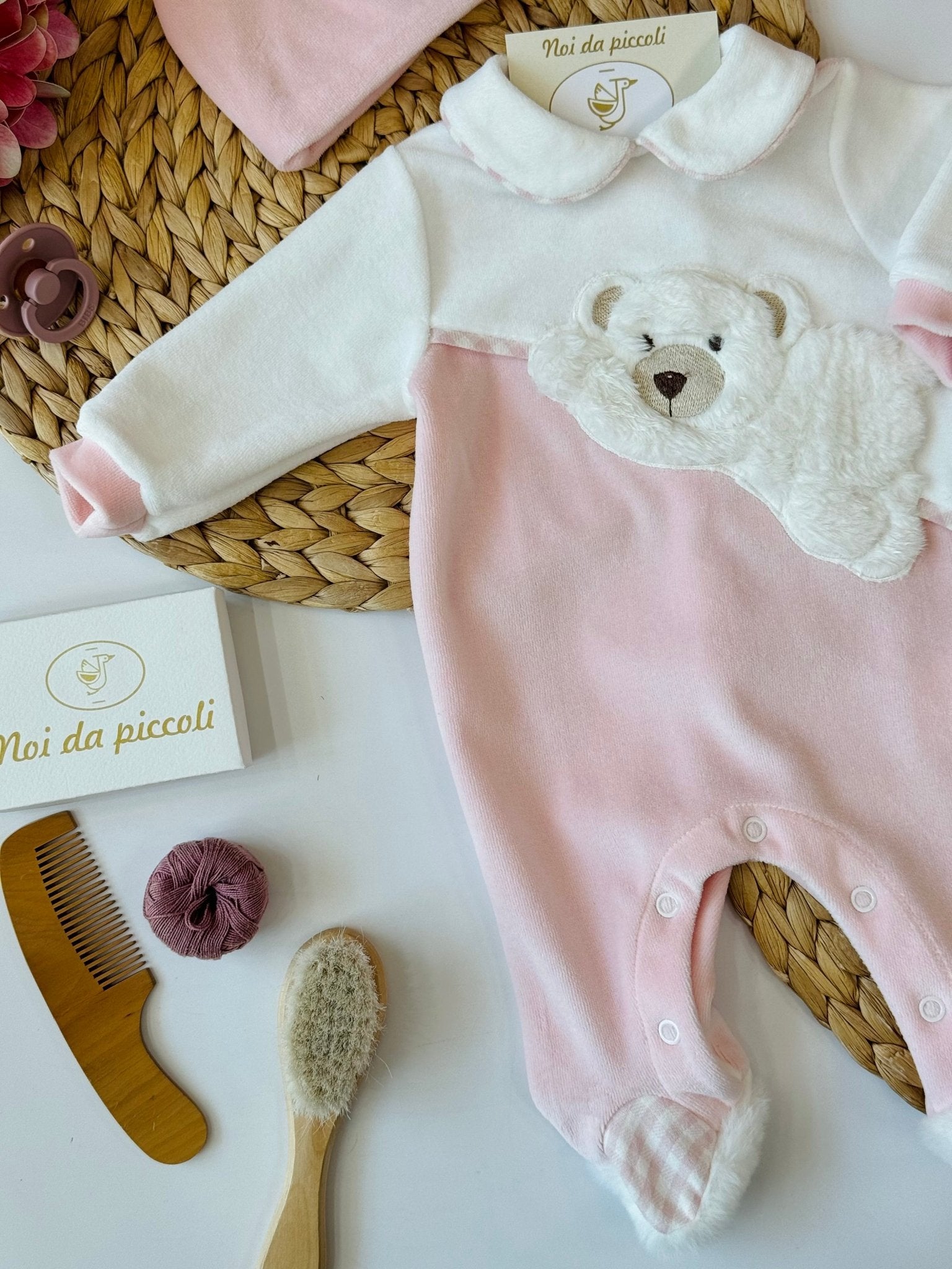 TUTINA IN CINIGLIA ROSA ORSETTO POLARE - Noi da piccoli