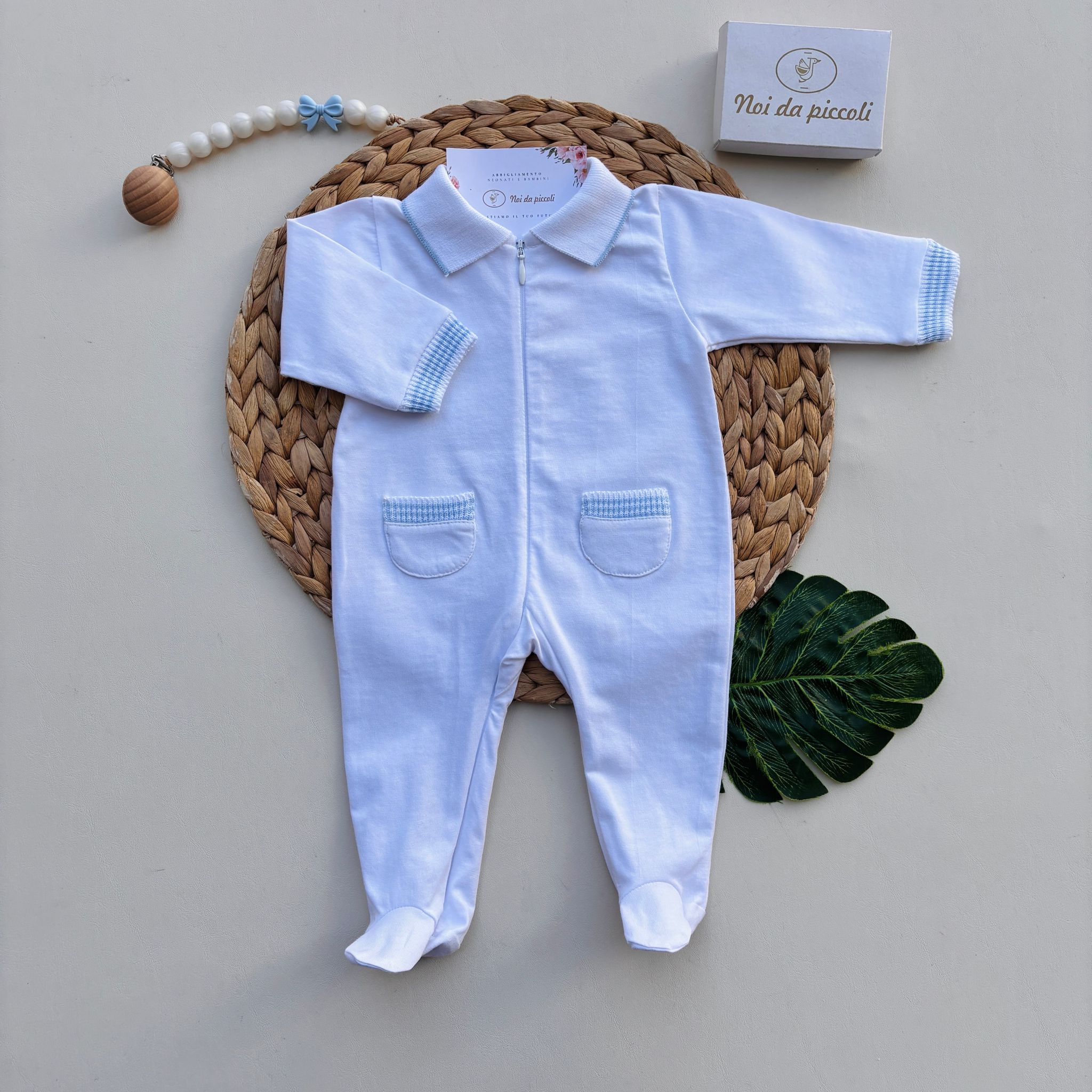 TUTINA IN COTONE BIANCO - Noi da piccoli