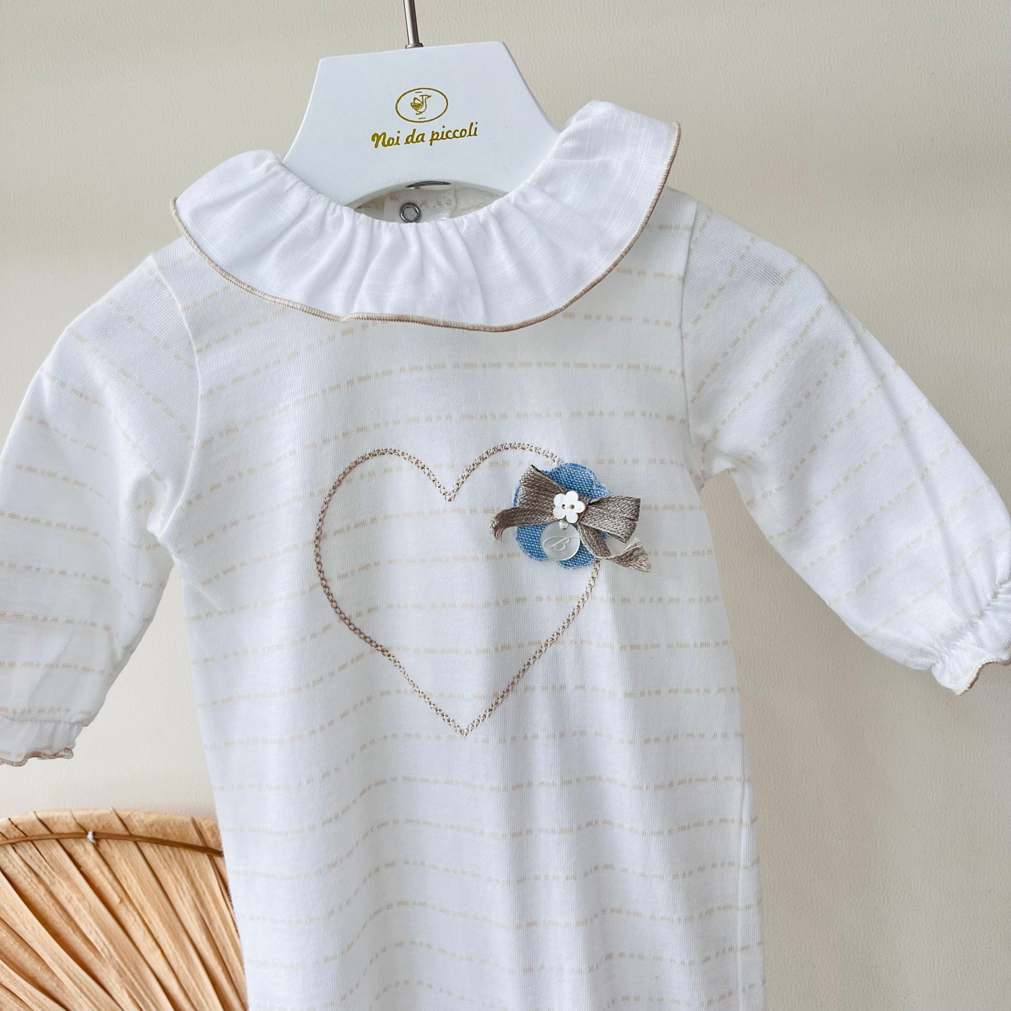 TUTINA IN COTONE BIANCO - Noi da piccoli