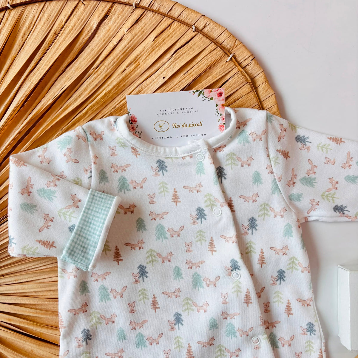 TUTINA IN COTONE CALDO VERDE - Noi da piccoli
