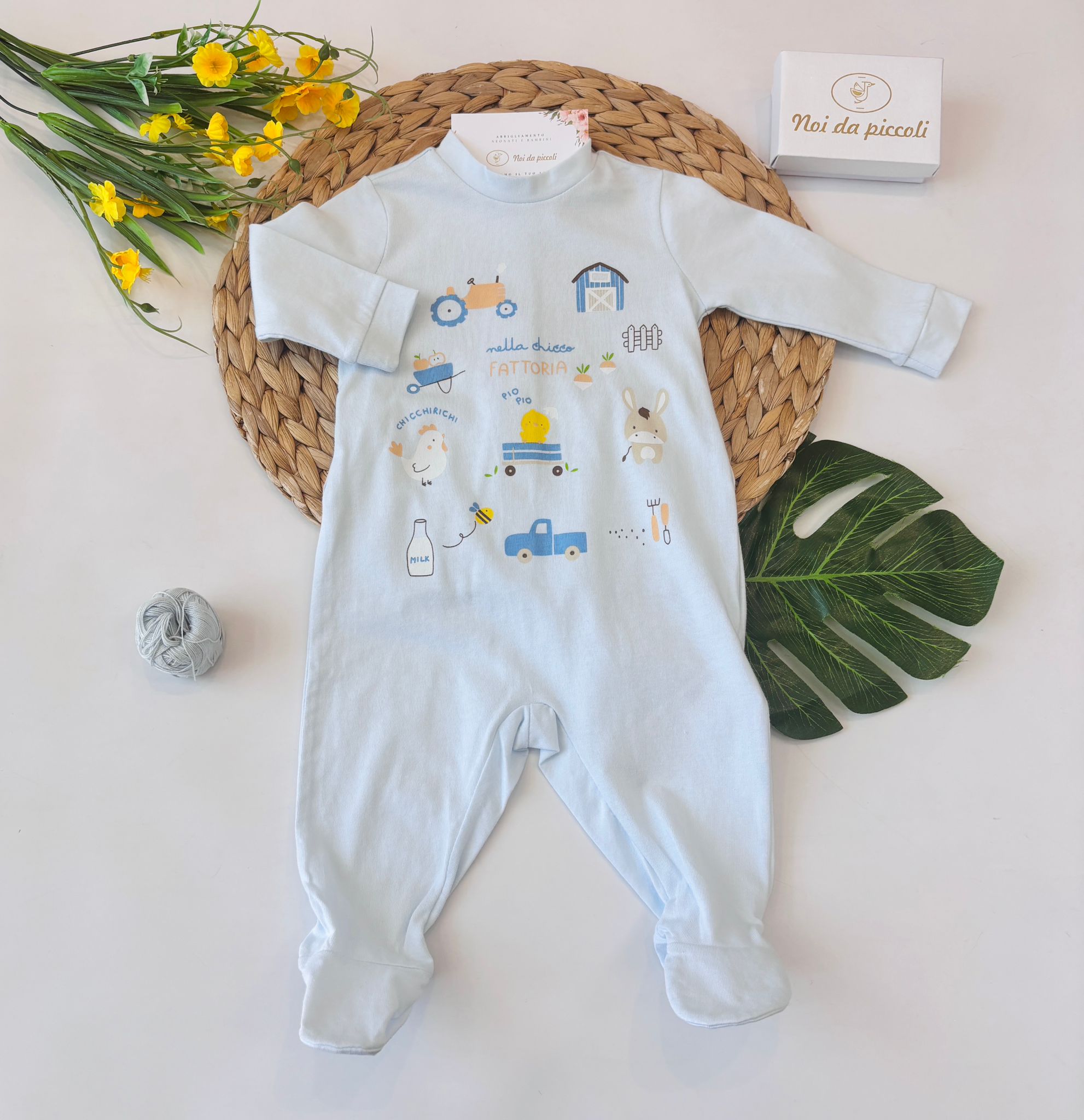 TUTINA IN COTONE CON FATTORIA CIELO - Noi da piccoli