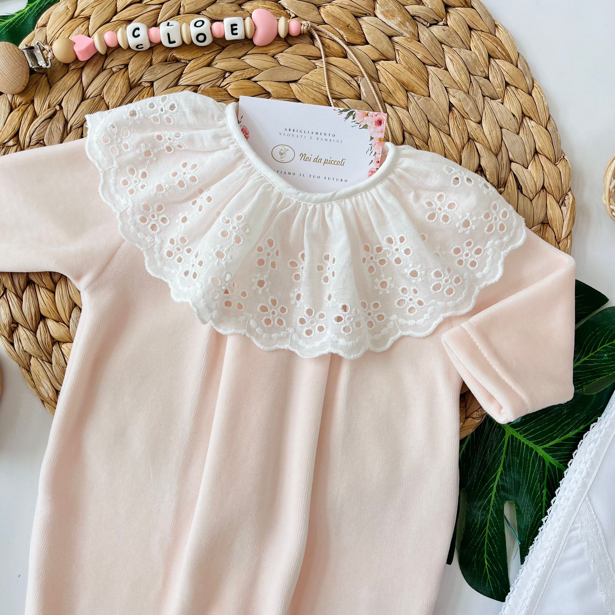 TUTINA IN PIZZO CINIGLIA PEACH PINK - Noi da piccoli