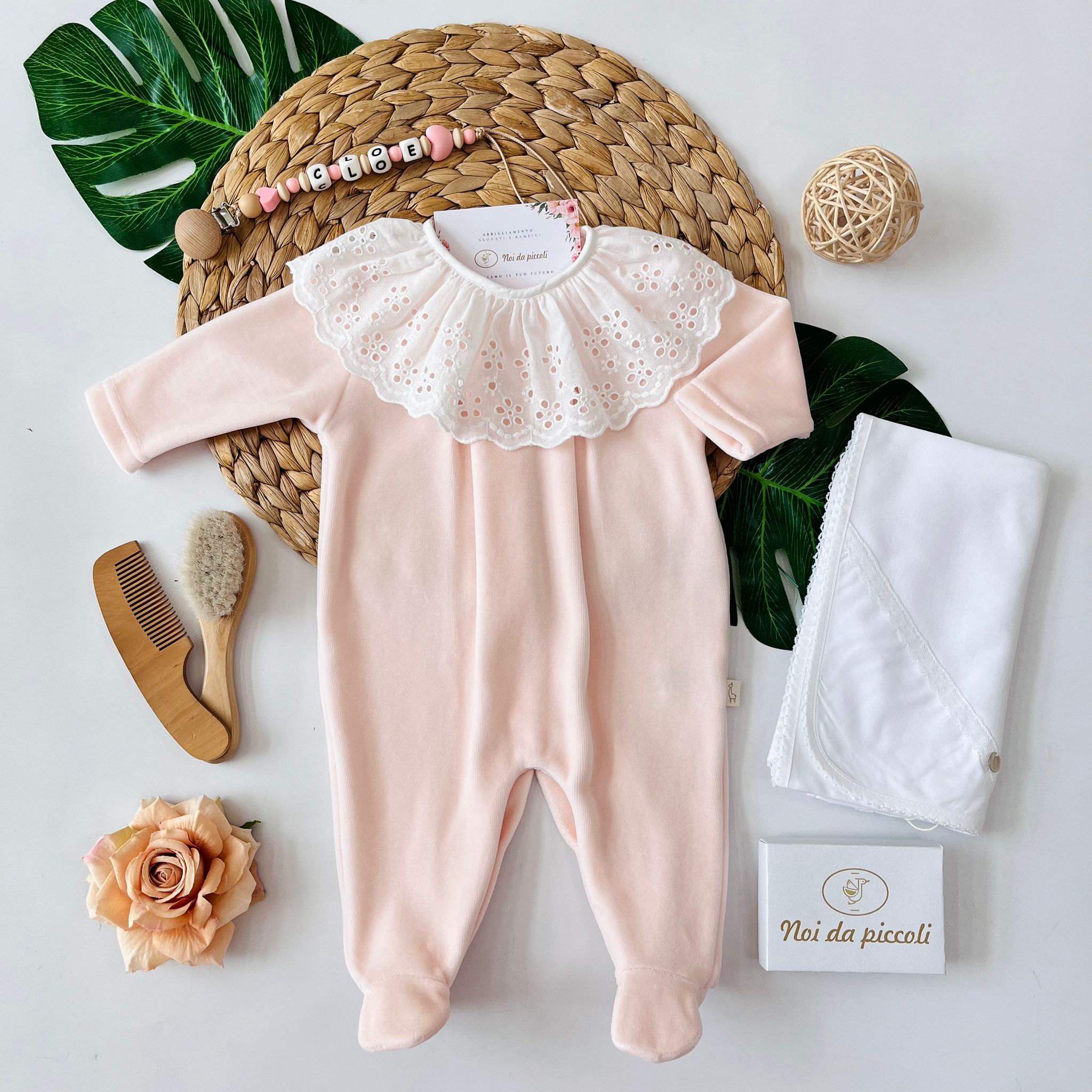 TUTINA IN PIZZO CINIGLIA PEACH PINK - Noi da piccoli