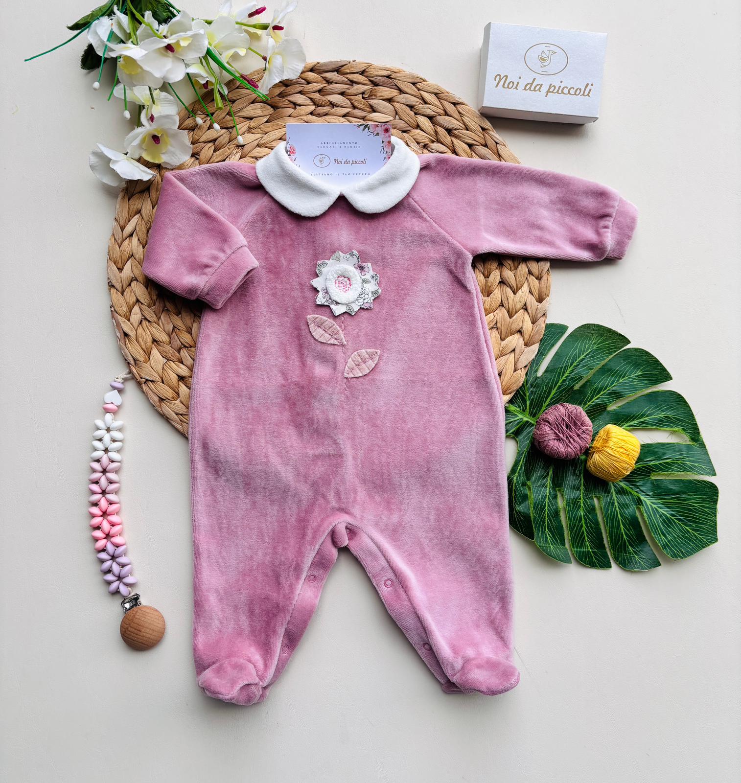 TUTINA ONE FLOWER CINIGLIA MALVA - Noi da piccoli