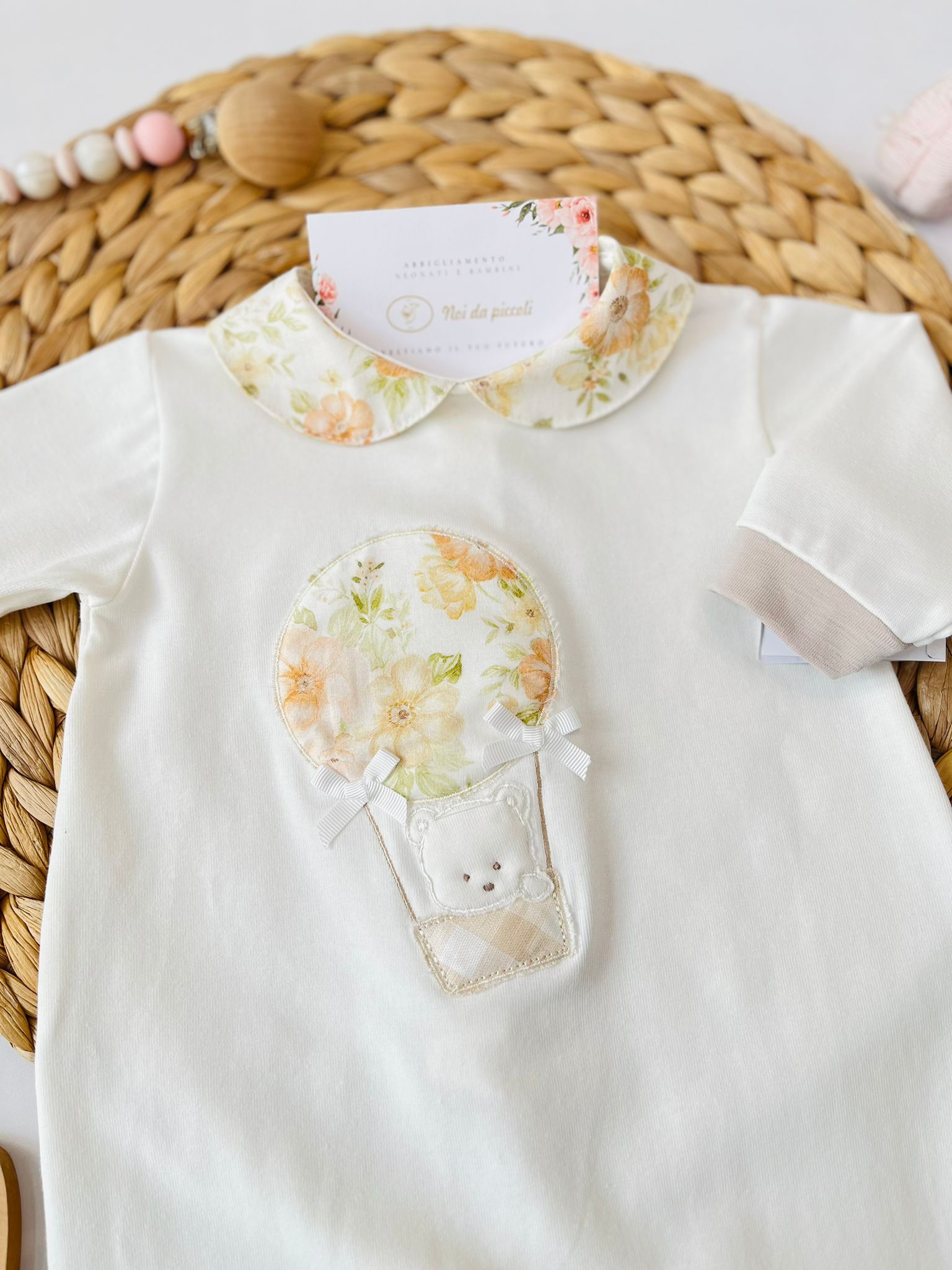 TUTINA ORSETTO 100 % COTONE BIANCO - Noi da piccoli