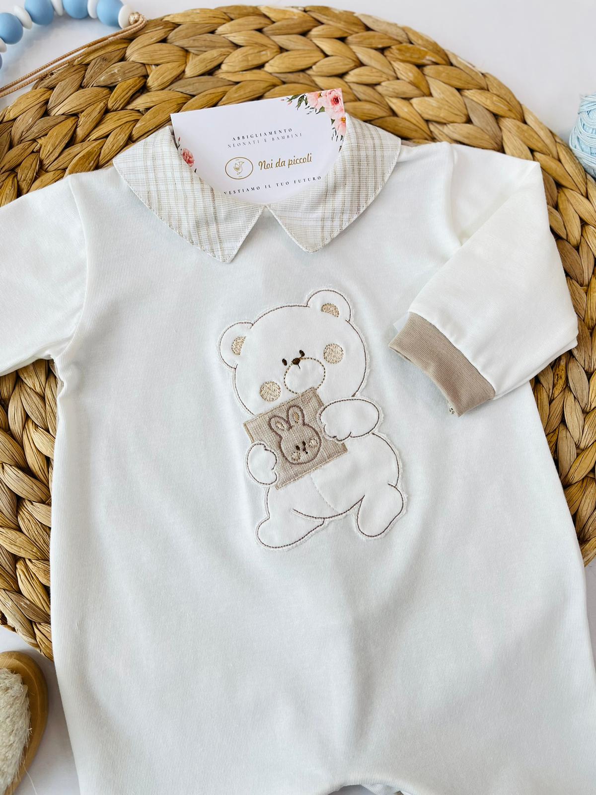 TUTINA ORSETTO 100 % COTONE PANNA - Noi da piccoli