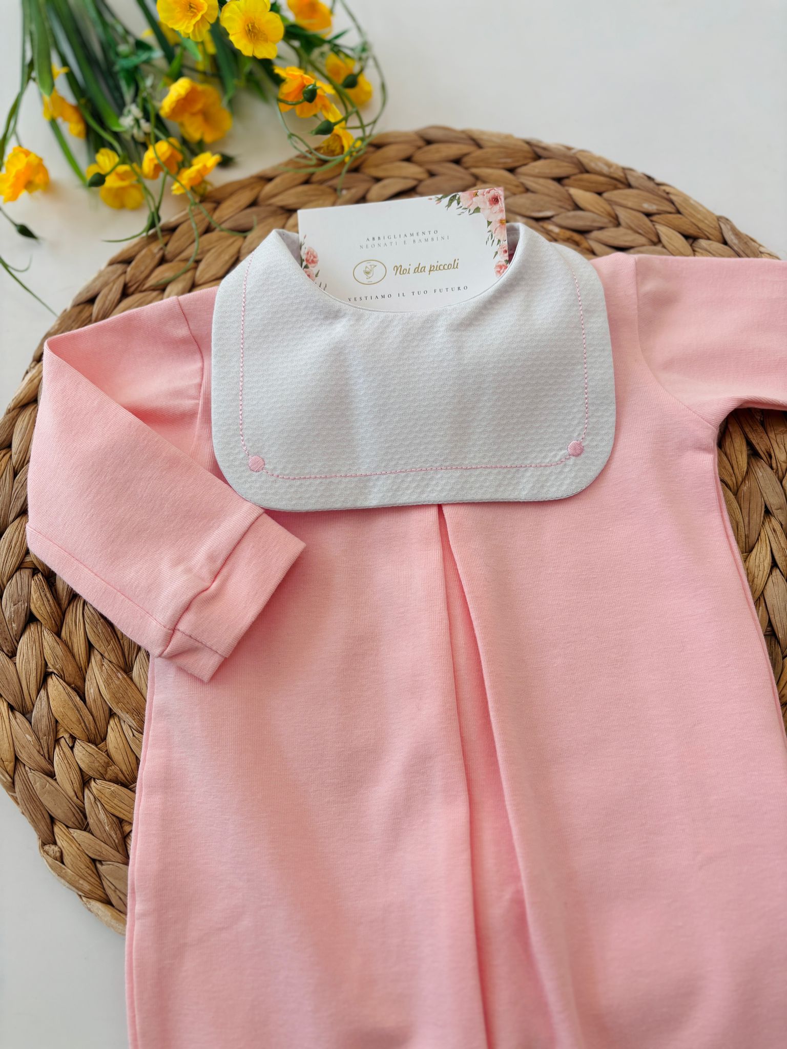 TUTINA PATTEN 100 % COTONE ROSA BABY - Noi da piccoli