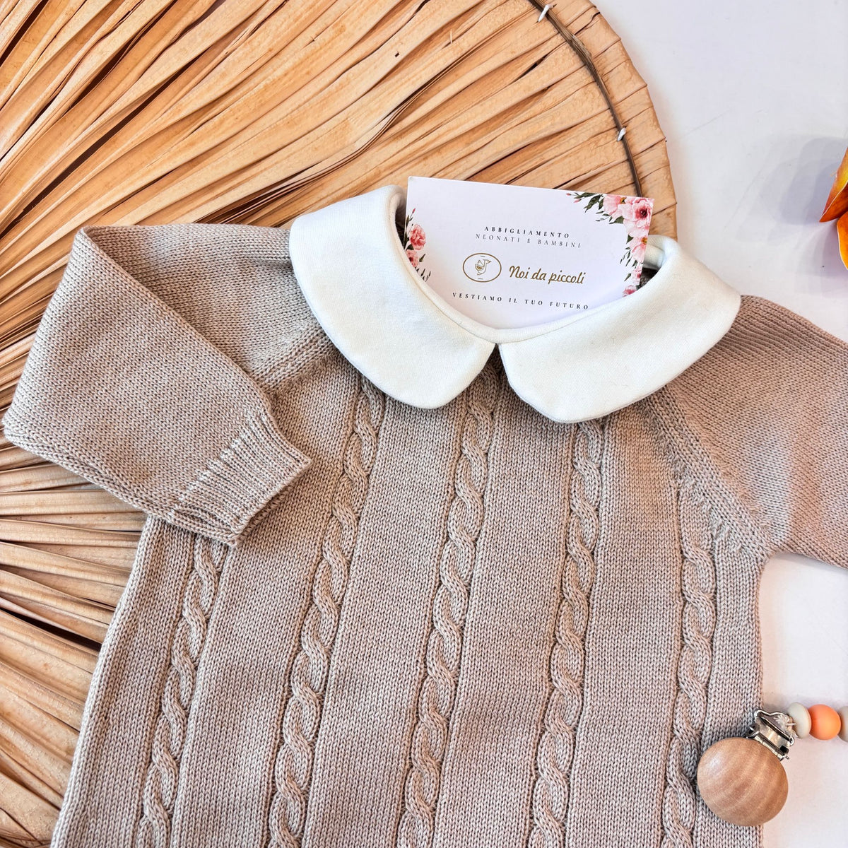 TUTINA PURA LANA MERINO BEIGE - Noi da piccoli