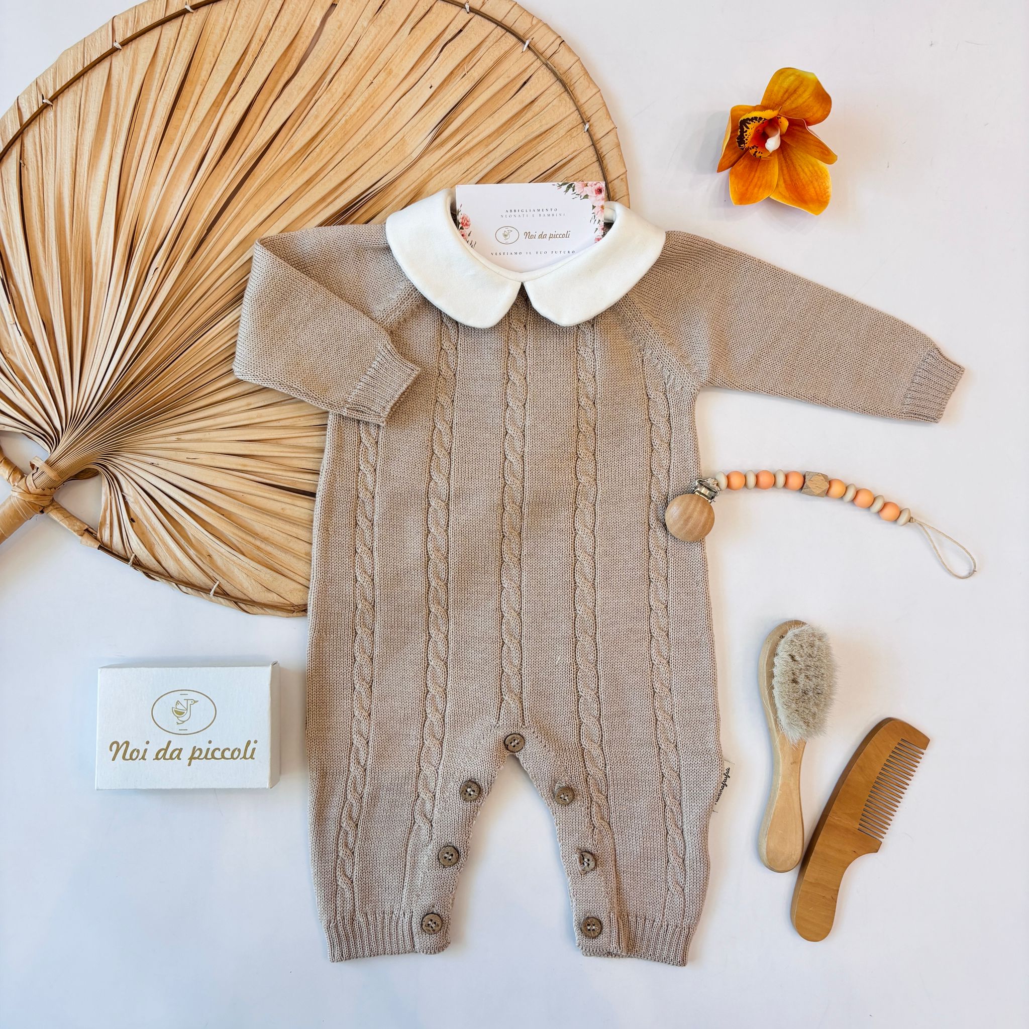 TUTINA PURA LANA MERINO BEIGE - Noi da piccoli
