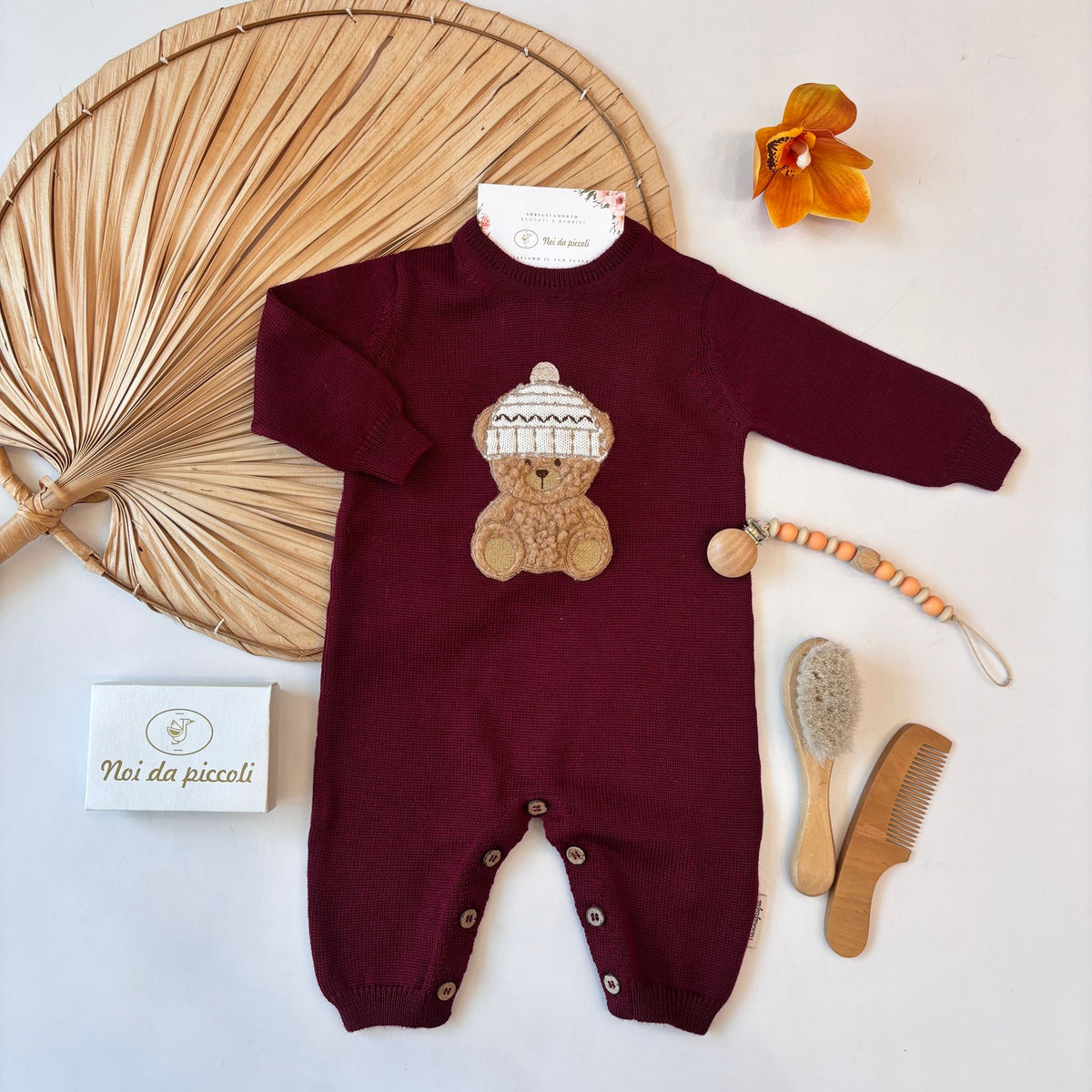 TUTINA PURA LANA MERINO BORDEAUX - Noi da piccoli