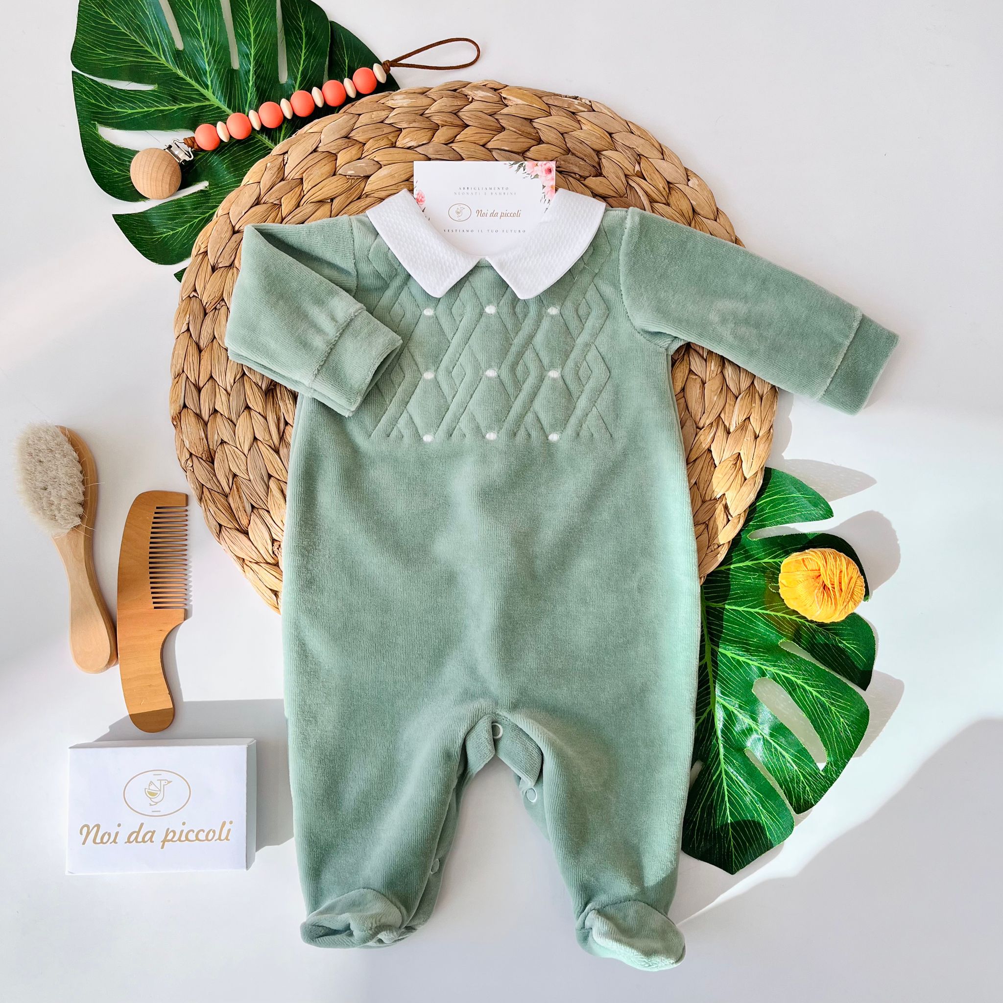 TUTINA ROMBI E POIS CINIGLIA SALVIA - Noi da piccoli