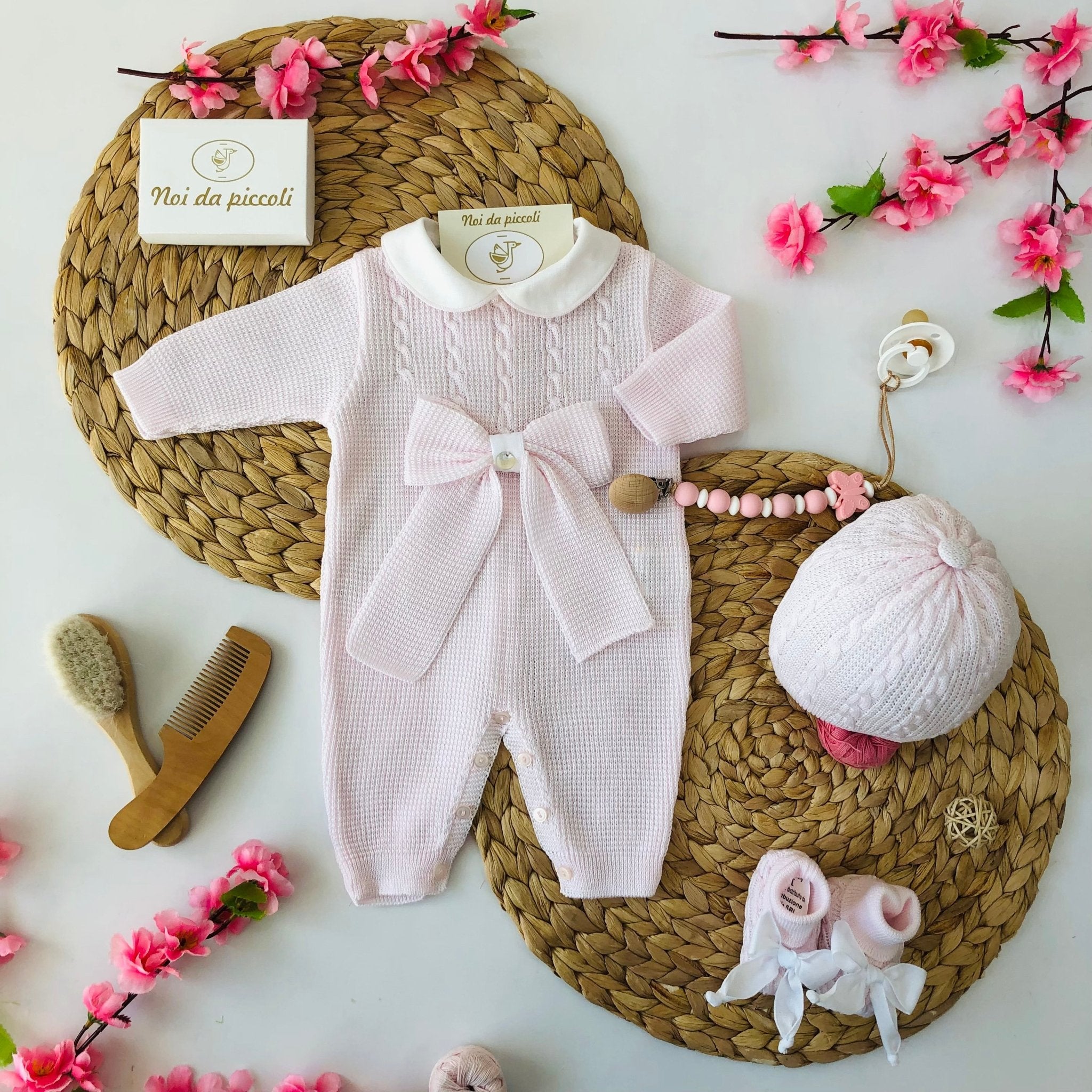 TUTINA ROSA RING IN FILO DI COTONE CON SET PARURE - Noi da piccoli