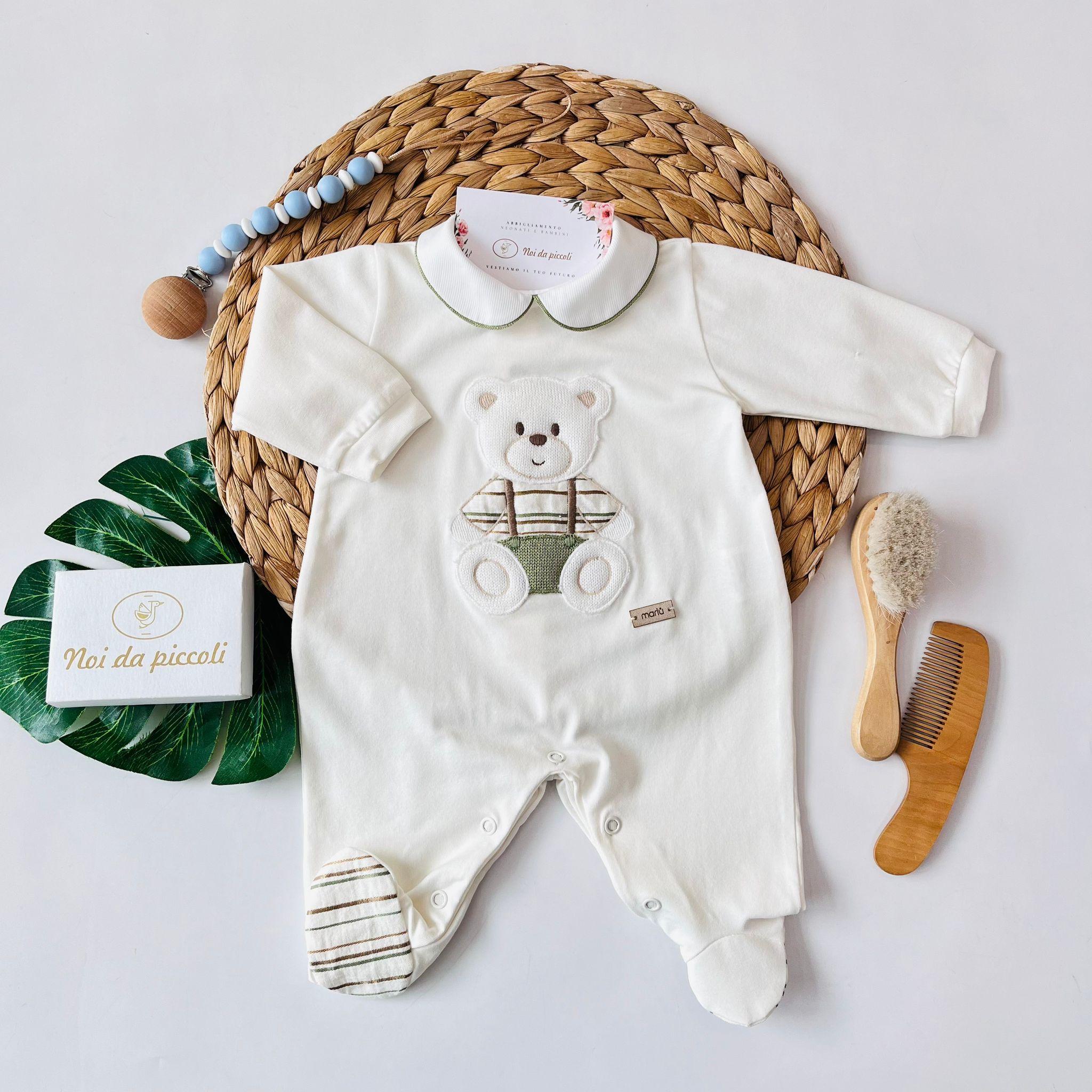 TUTINA TENERO ORSETTO 100 % COTONE VANIGLIA - Noi da piccoli