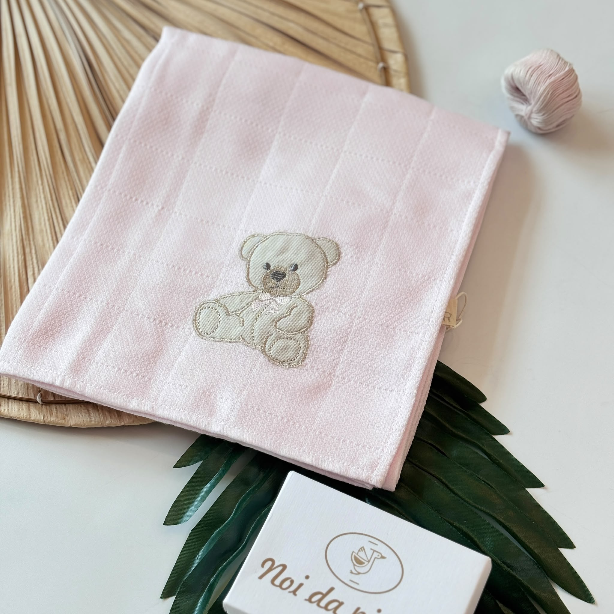 MUSSOLA 100% COTONE ORSETTO ROSA