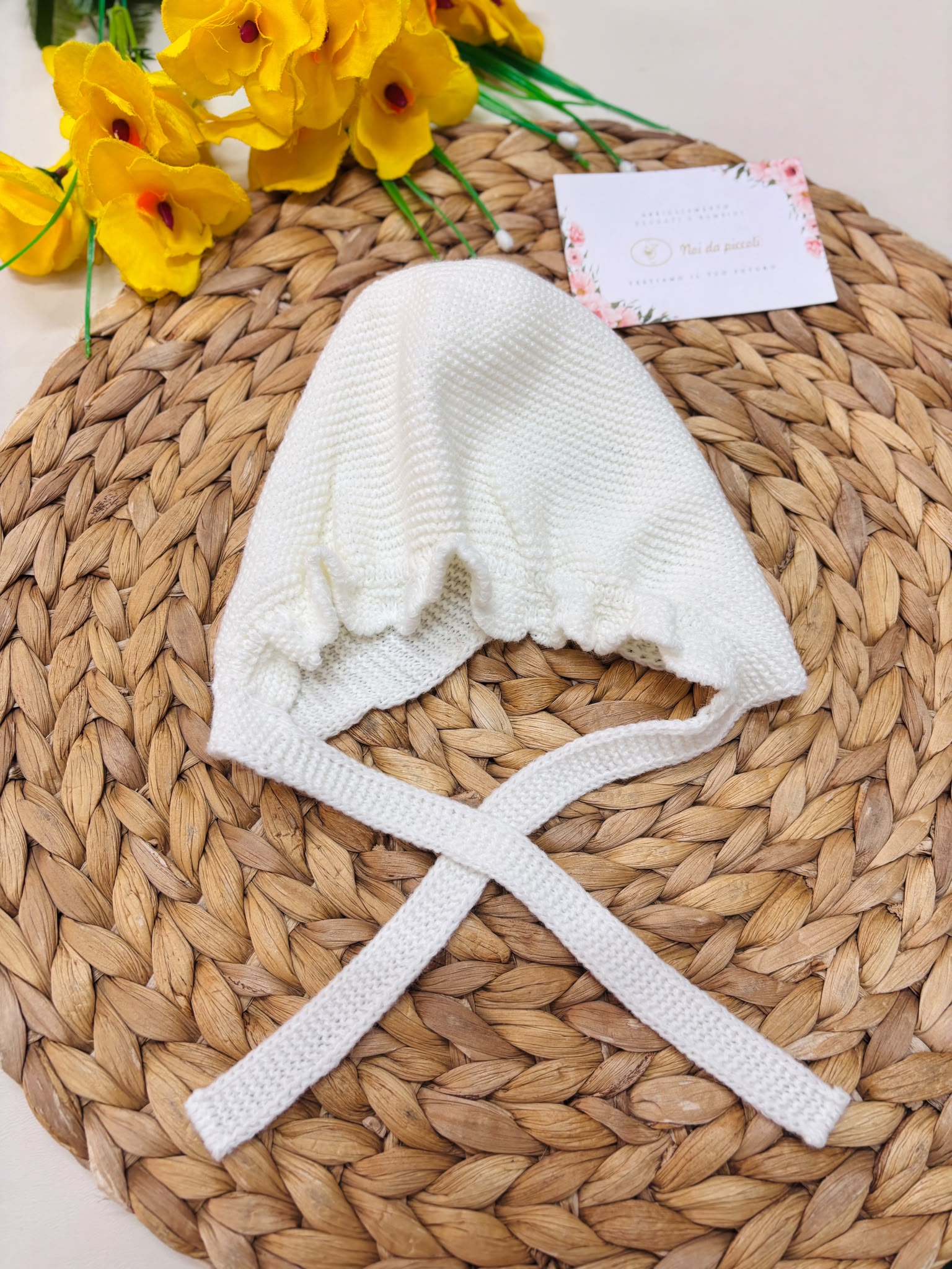 cappellino FILATO CALDO BIANCO