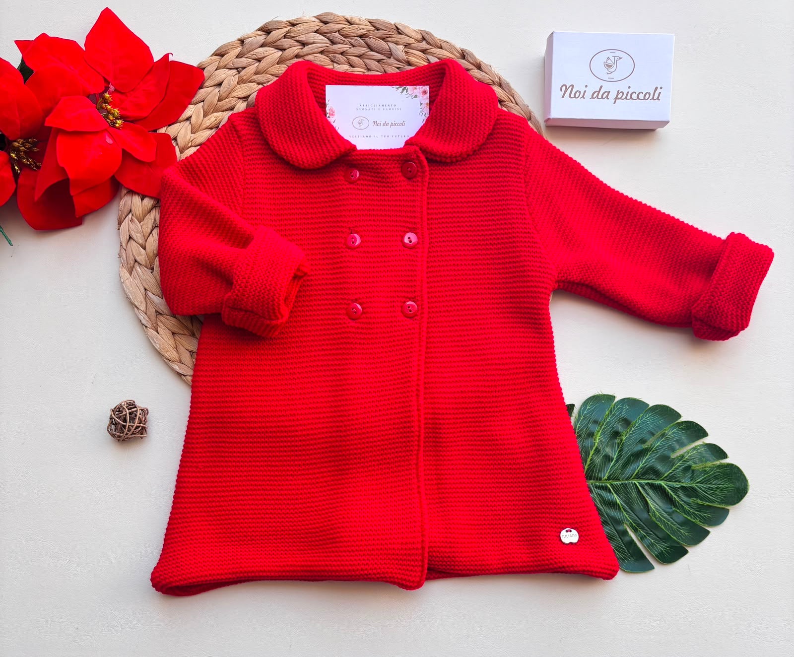CAPPOTTINO FILATO CALDO ROSSO