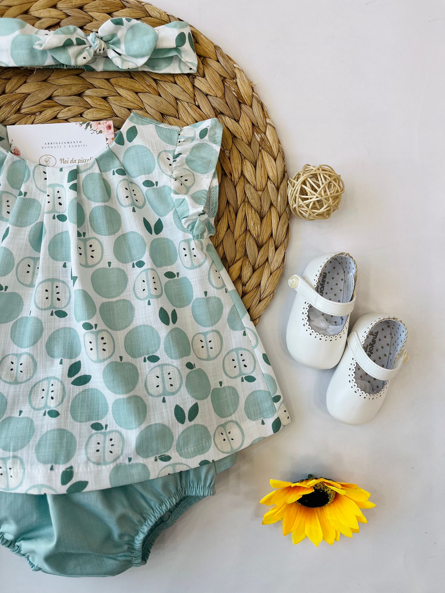 vestina 100 % COTONE Bianco - Noi da piccoli