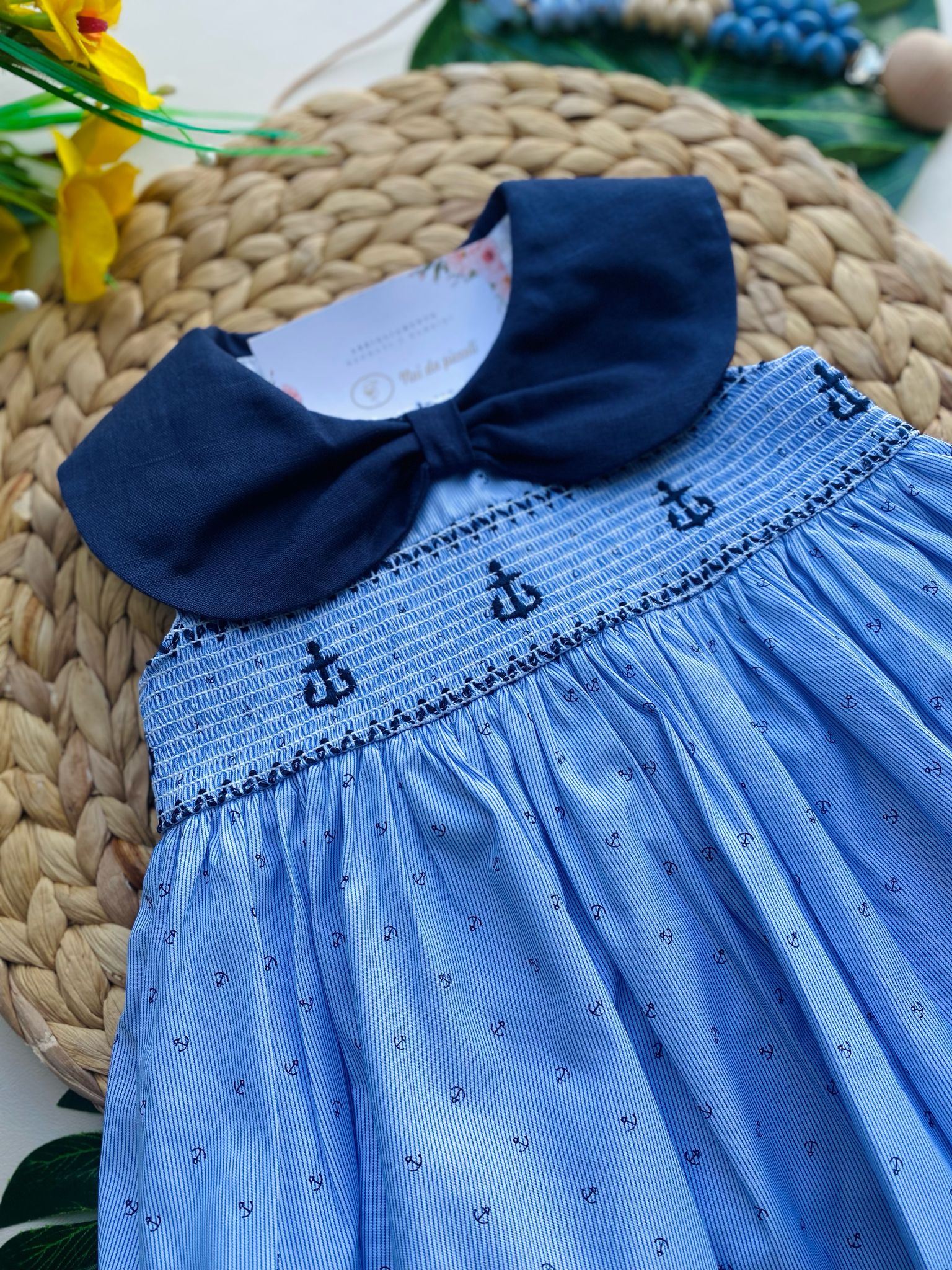 vestina Blu con ancore - Noi da piccoli