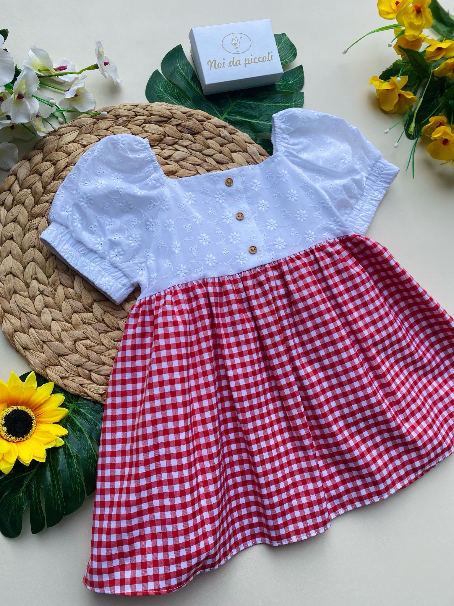 vestina Cotone Rosso - Noi da piccoli