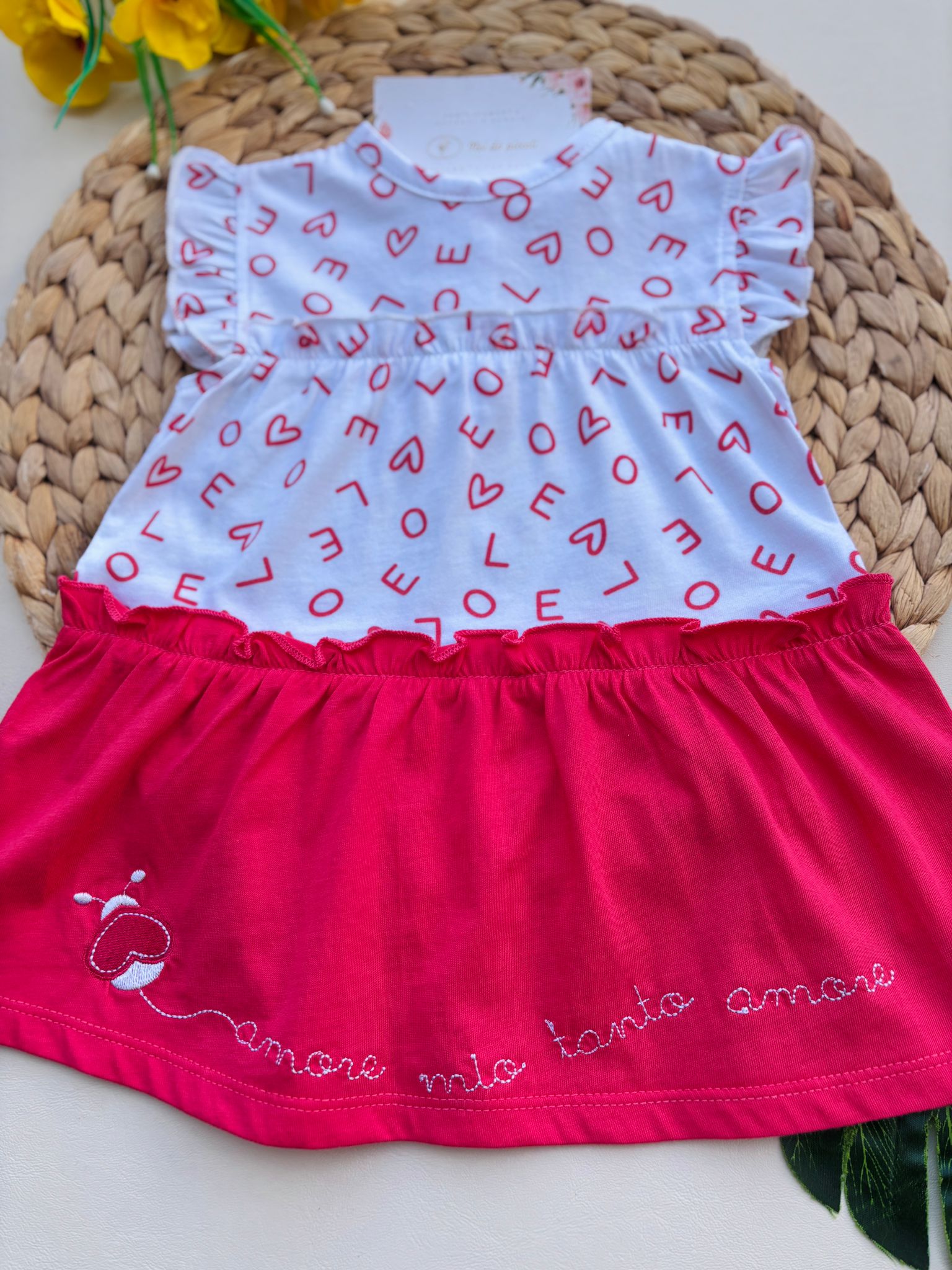 VESTINA IN COTONE FUCSIA - Noi da piccoli