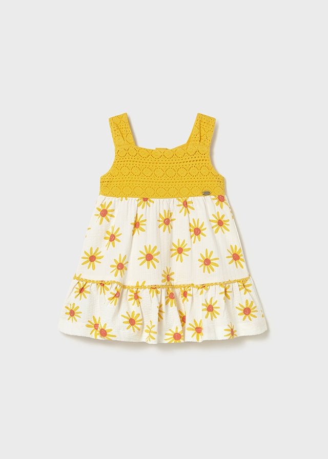 VESTINA IN COTONE SOLE GIALLO - Noi da piccoli