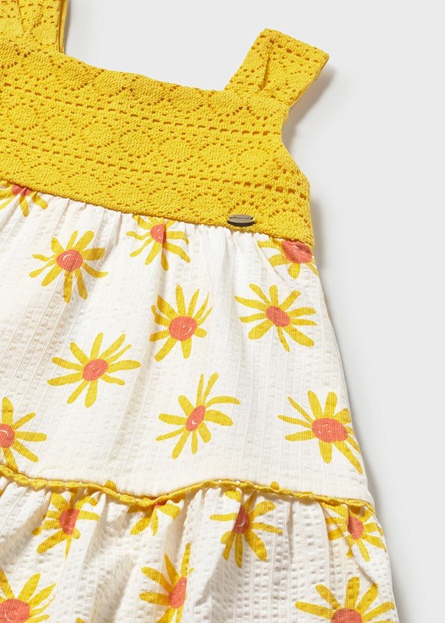 VESTINA IN COTONE SOLE GIALLO - Noi da piccoli