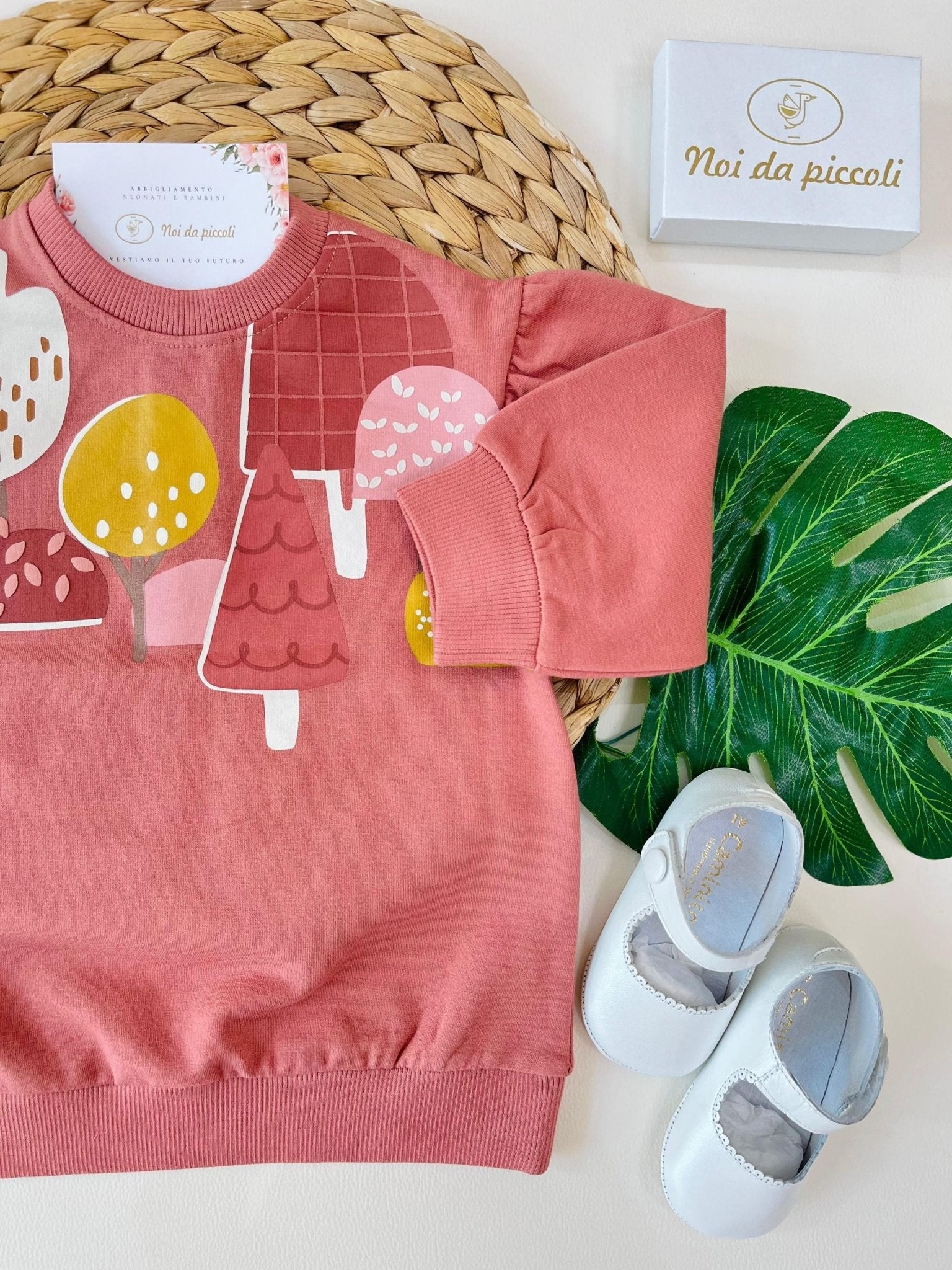 VESTINA IN FELPA ARCILLA - Noi da piccoli